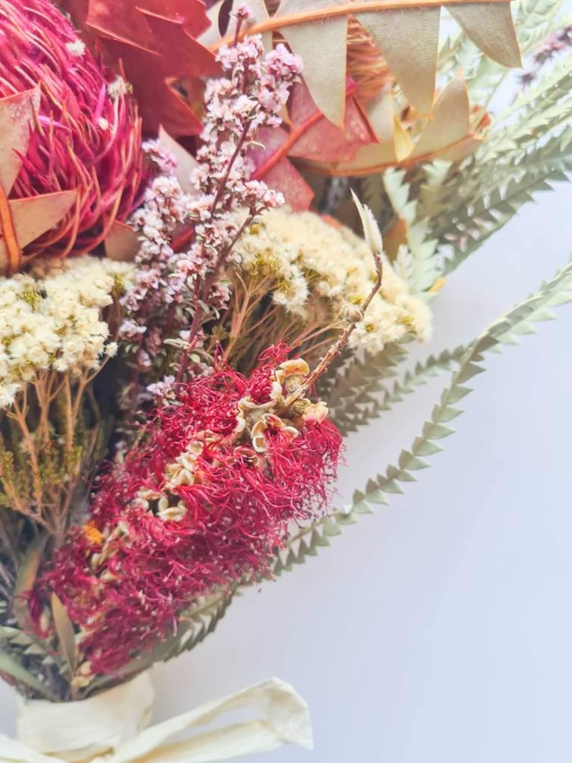 Dried Native Flowers Wedding Bouquet Garland