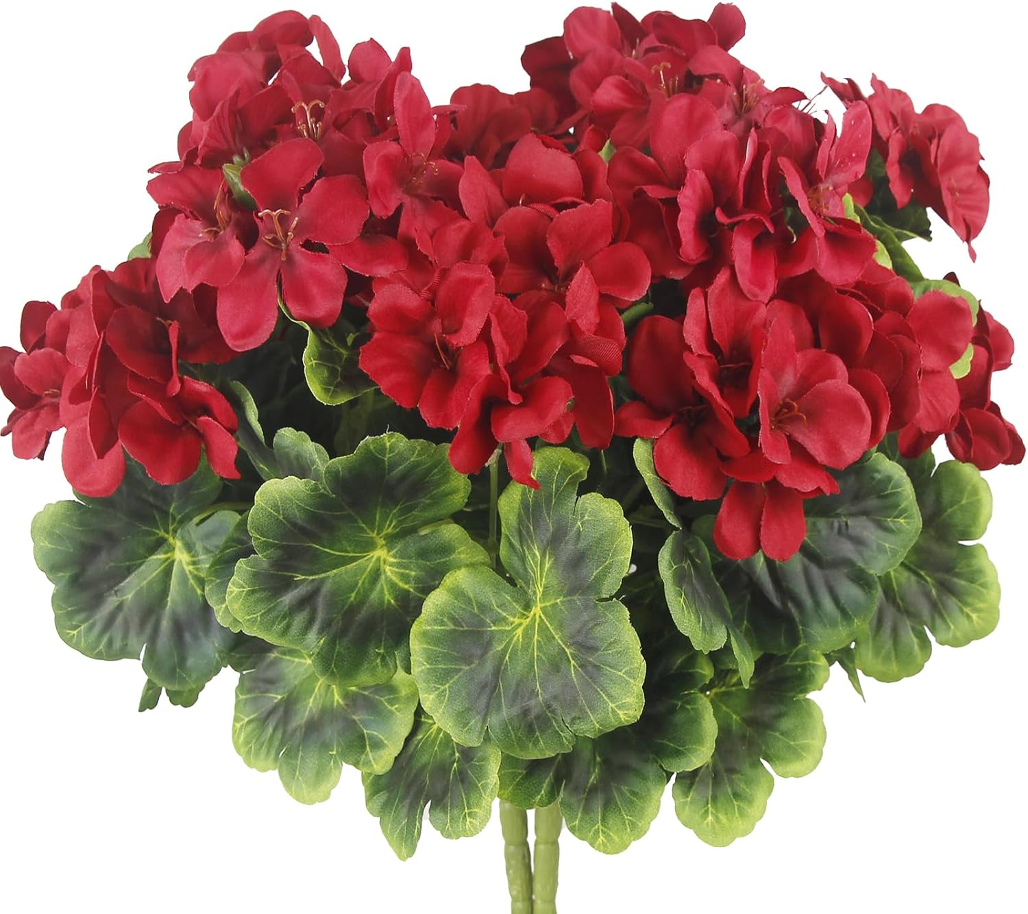2 Pcs Artificial Geraniums for Outdoor Decor
