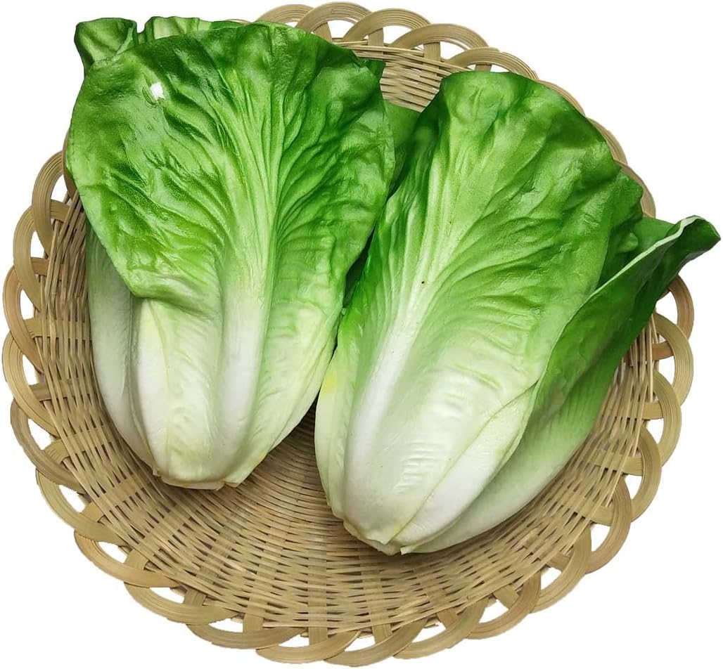 Lorigun Artificial Lettuce 2 Pcs for Home Decor