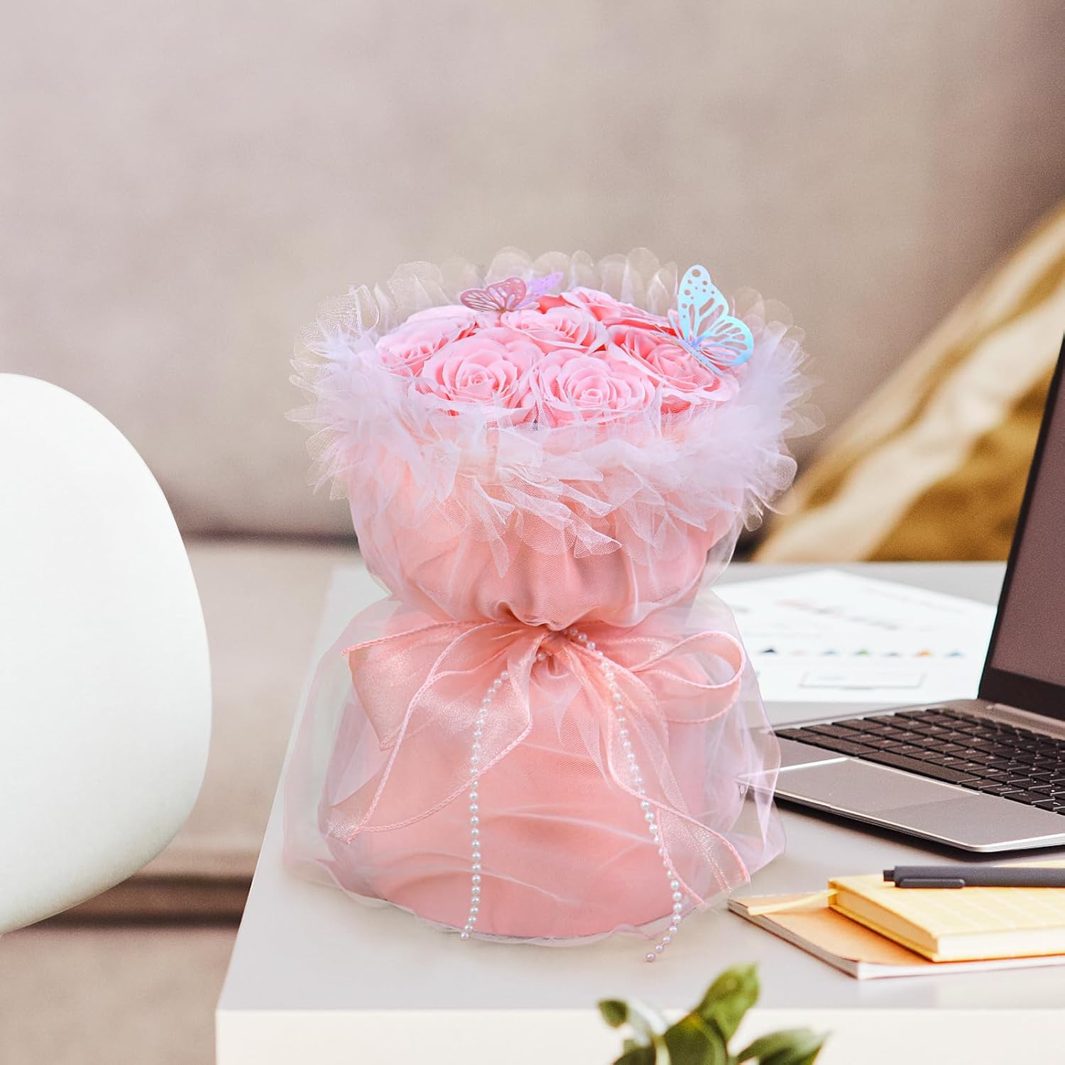 Artificial Soap Flowers Bouquet Preserved Roses for Romantic Gifts