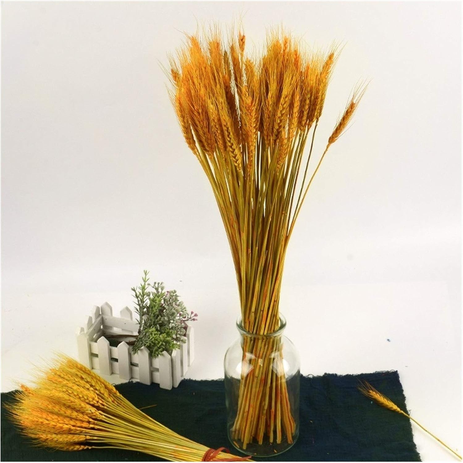 HANRUO Dried Flowers 50Pcs Wedding Decor Craft Prop Set