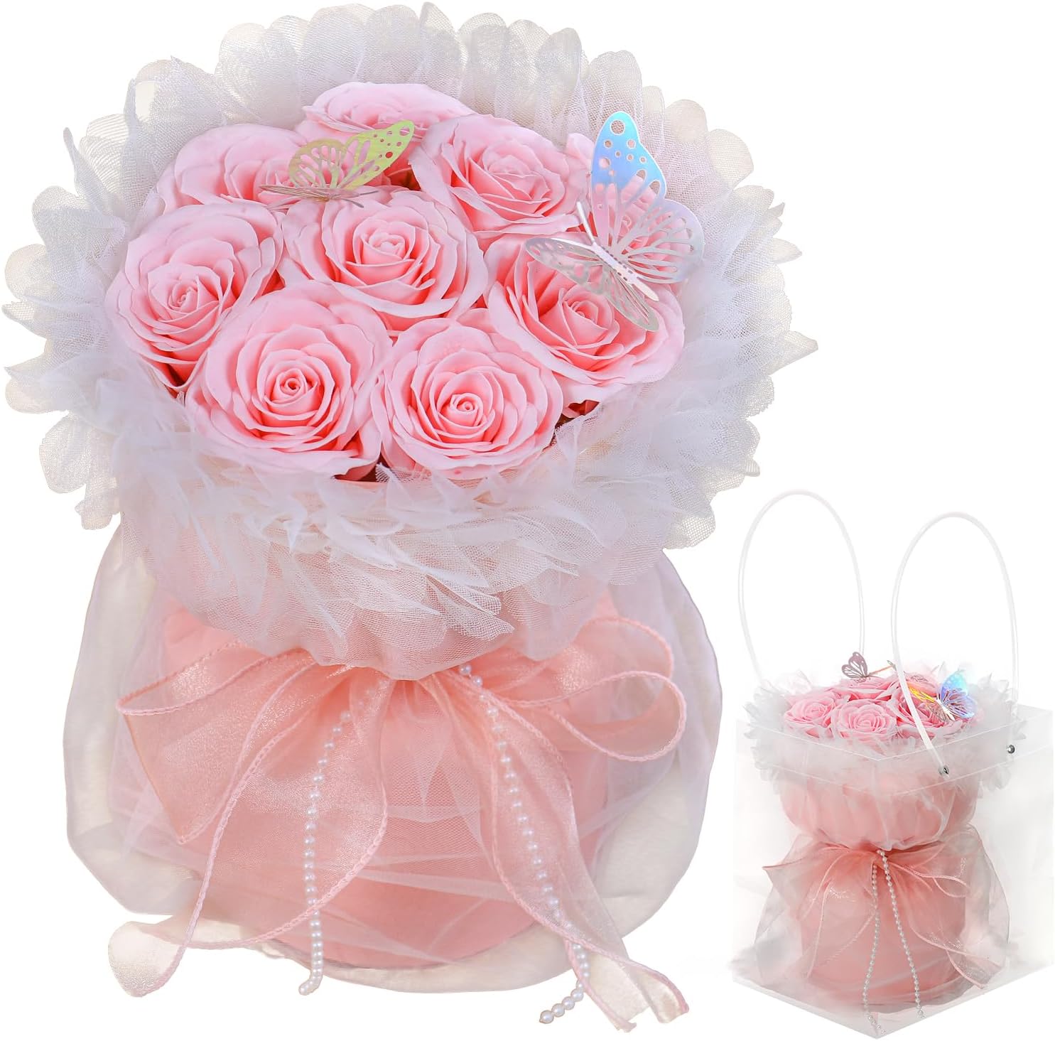 Artificial Soap Flowers Bouquet Preserved Roses for Romantic Gifts