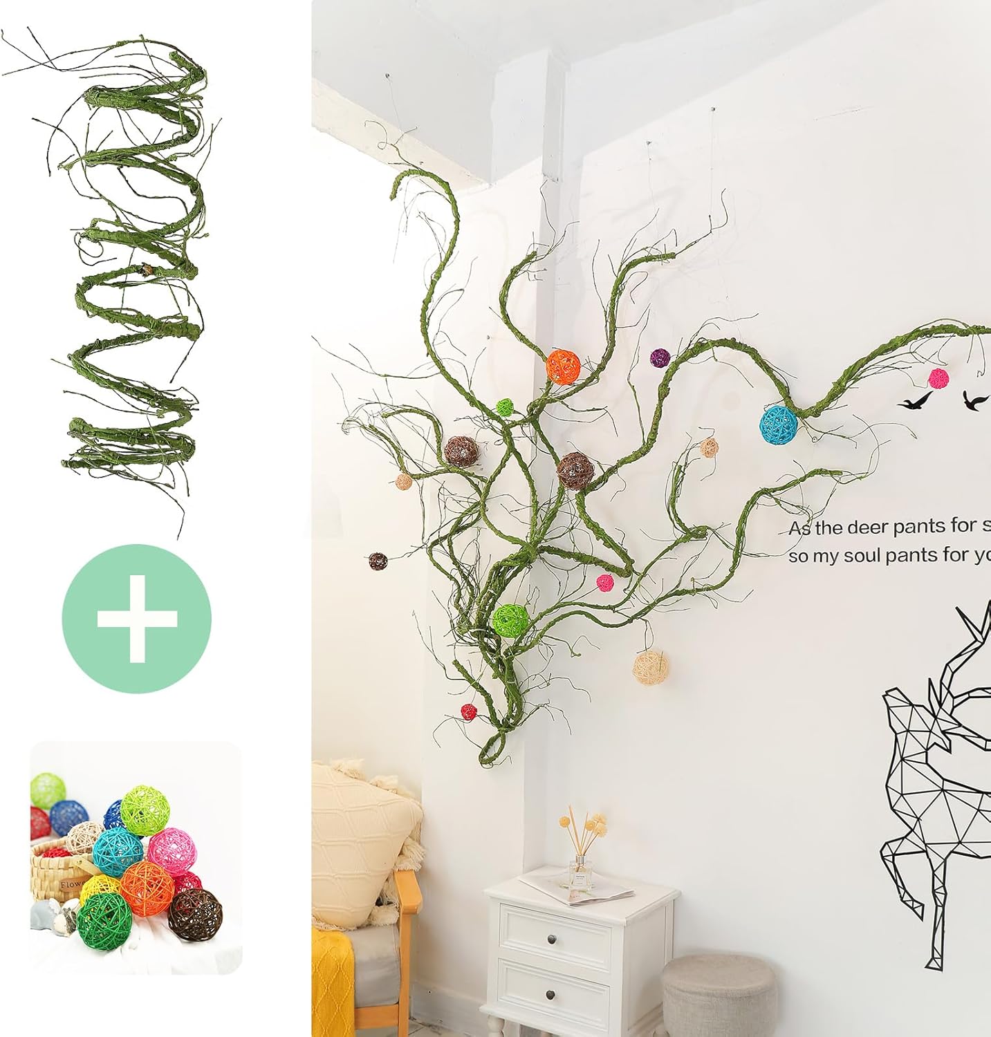 300cm Flexible Artificial Tree Trunk Garland
