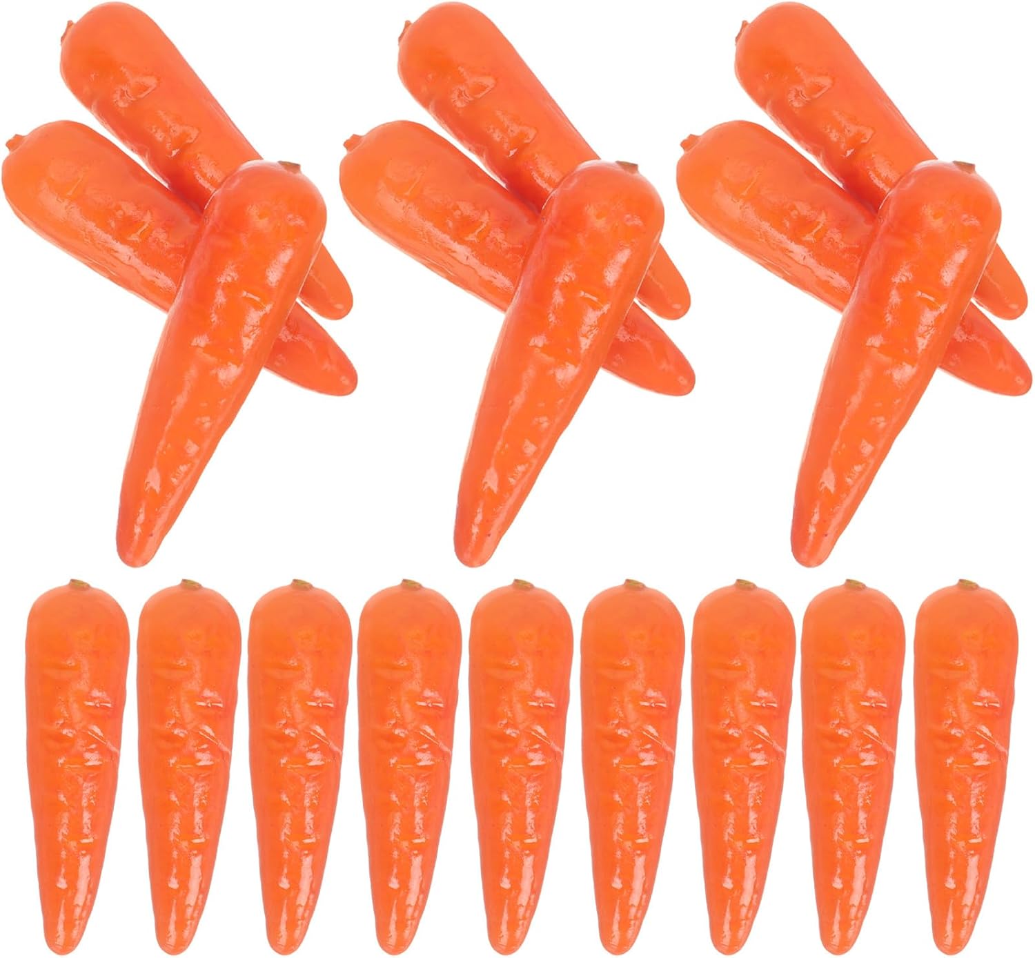 30Pcs Mini Foam Carrots for Decor and Props