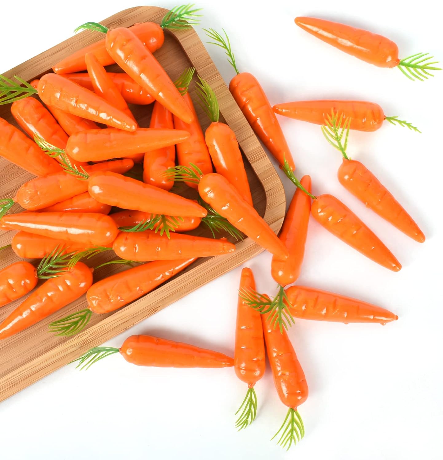 HUIANER Mini Artificial Carrots 40pcs Lifelike Decor