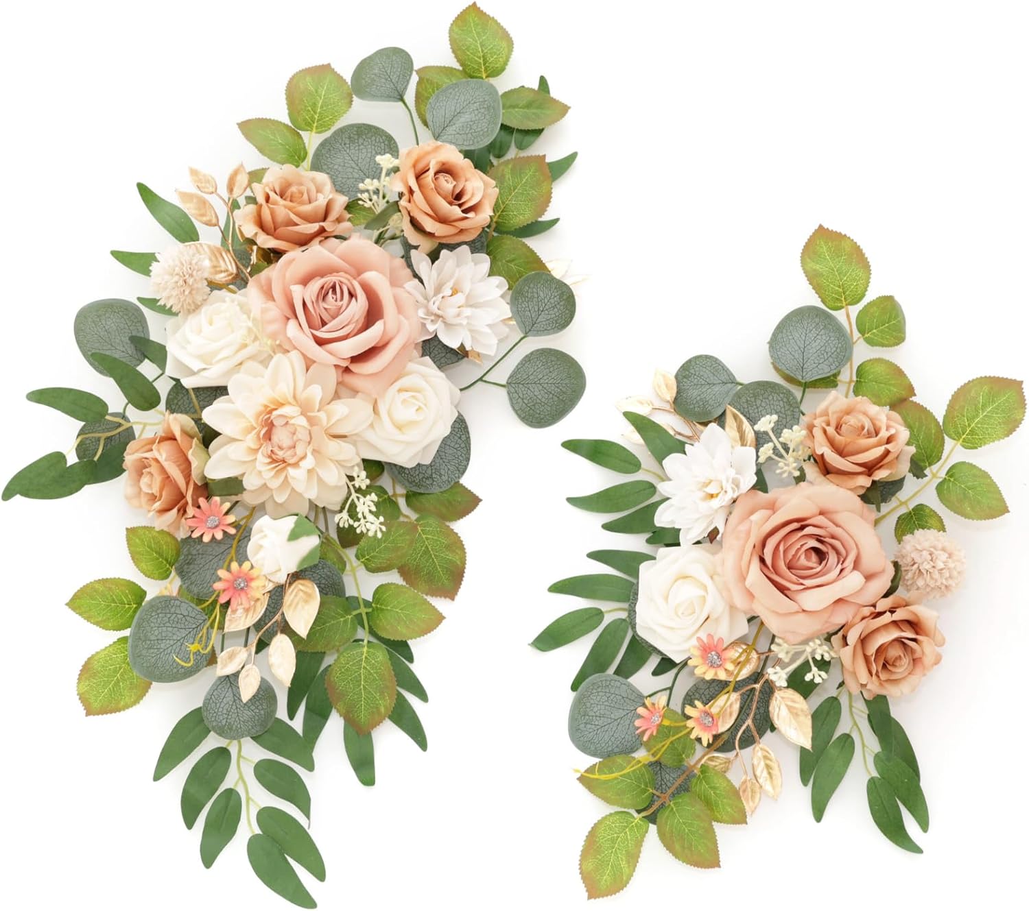 Flrunwu Artificial Flowers Pack of 2 Wedding Centerpieces Decorations