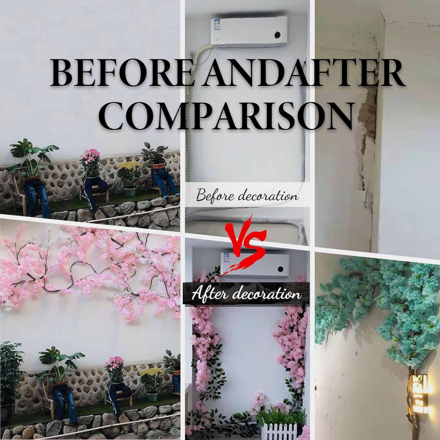 Artificial Cherry Blossom Tree for Indoor Ceiling Decor