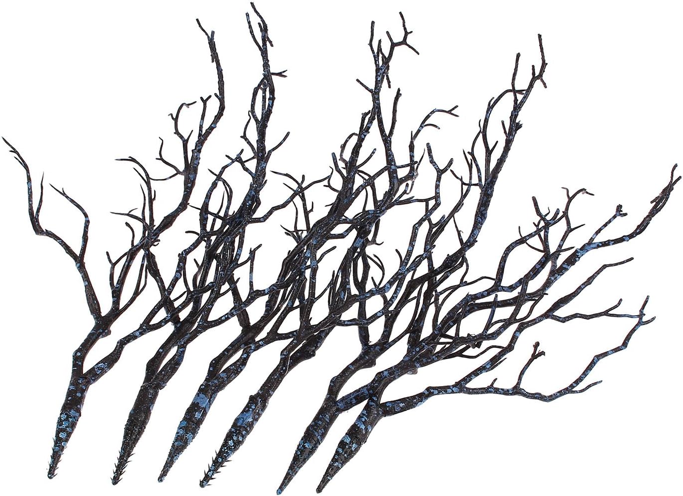 Artificial Flower Witch Antler Branch Blue 6 Inch