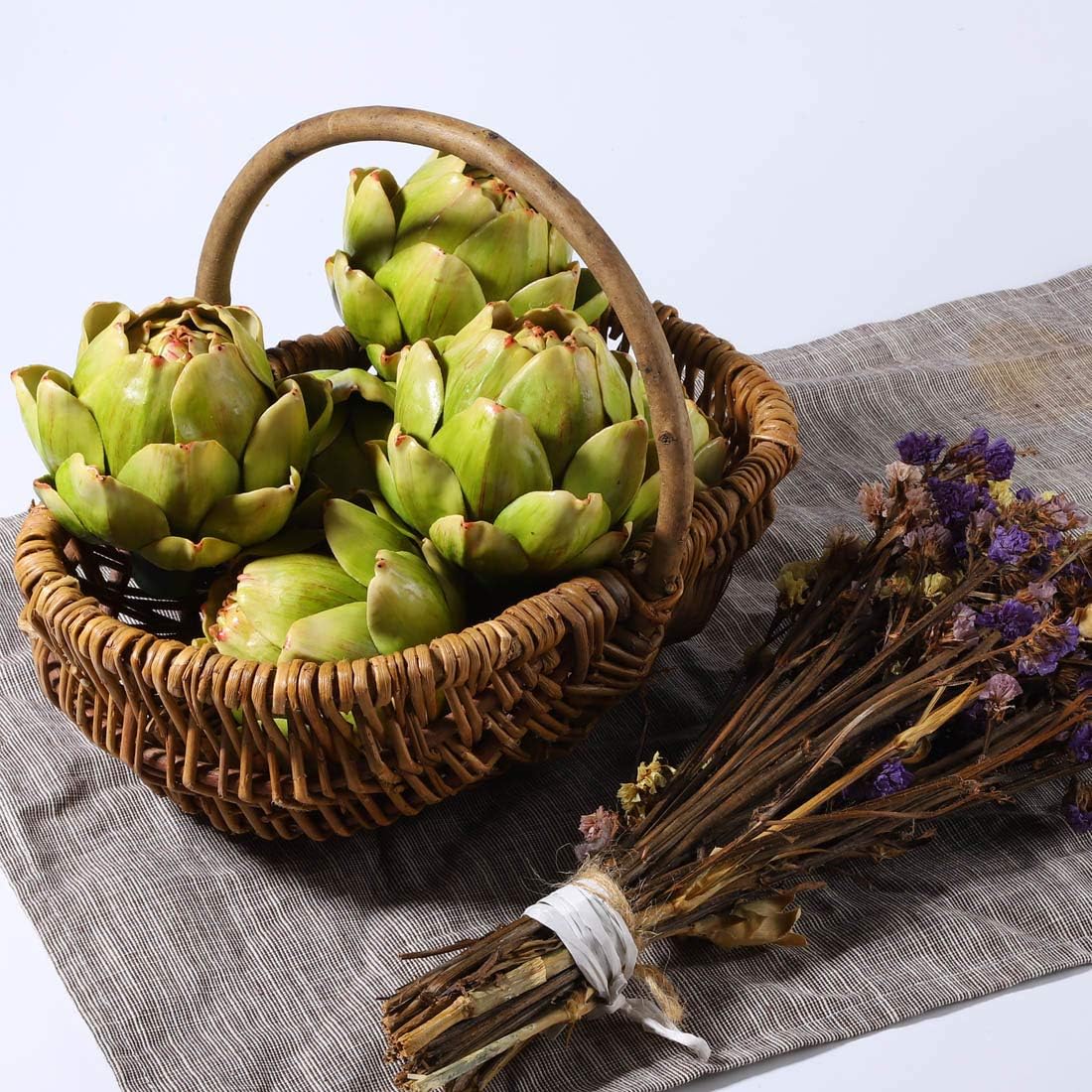 Onlove Large Green Artificial Artichoke Decor Set of 4