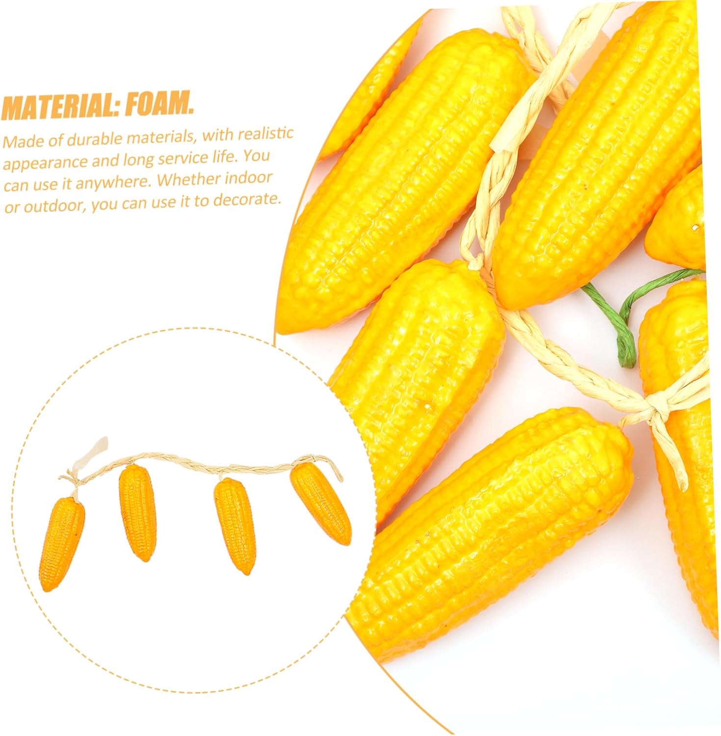 Cabilock Artificial Corn Decor for Farmhouse and Kitchen