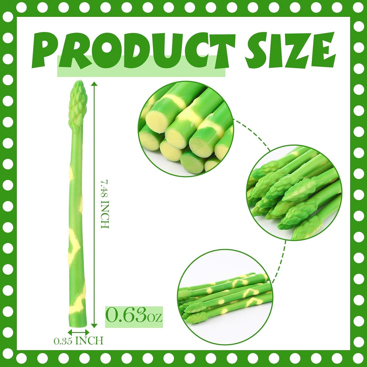 16 Pcs Realistic Artificial Asparagus Decor Set