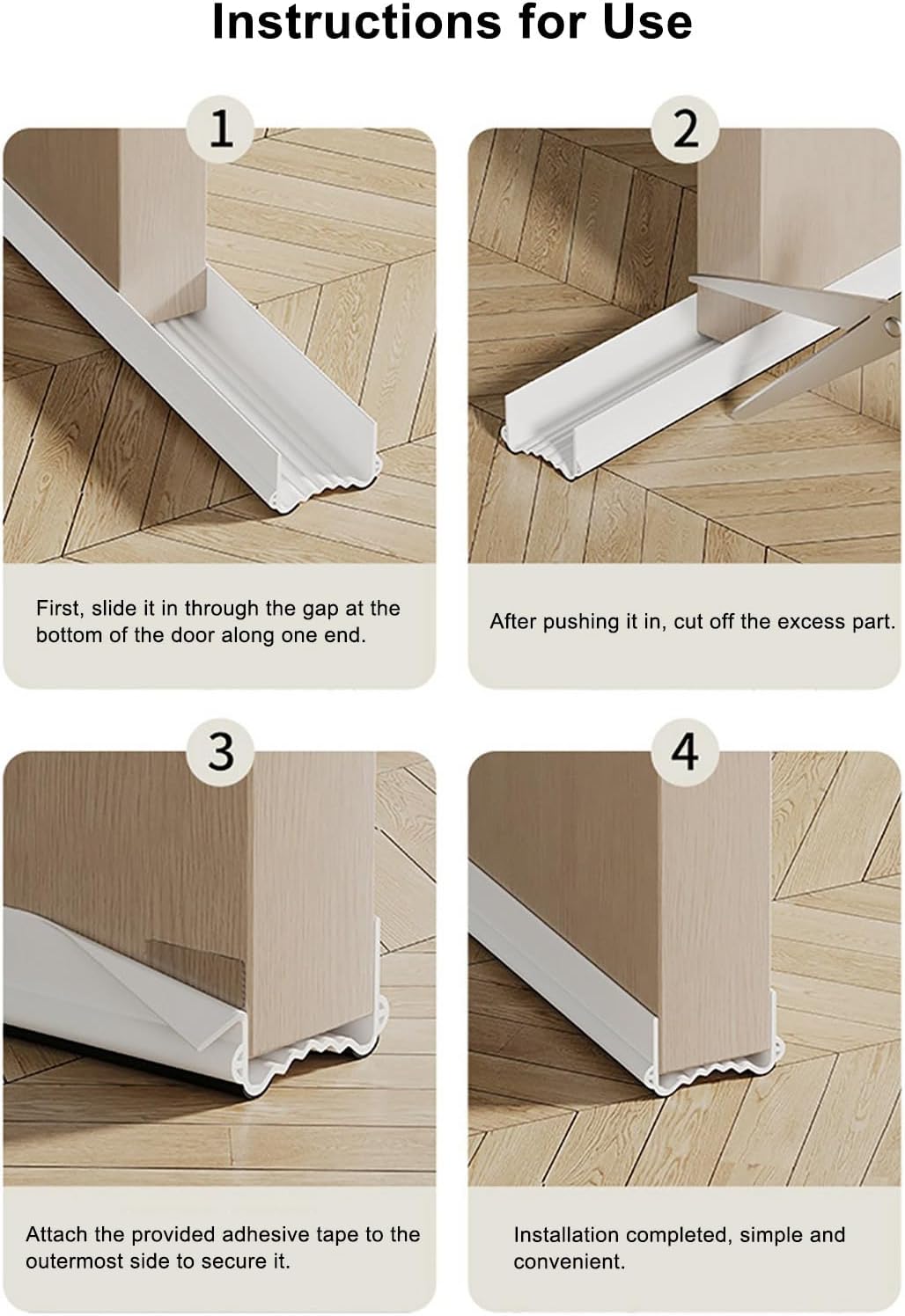Valcatch Door Draft Stopper Adjustable Weather Stripping