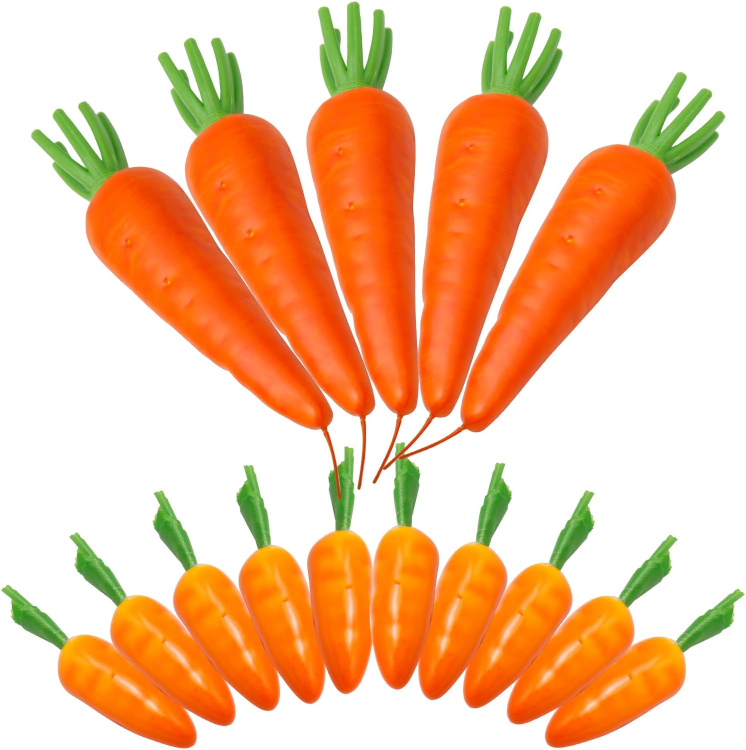 15Pcs Artificial Carrots for Kitchen Decor Photography Props