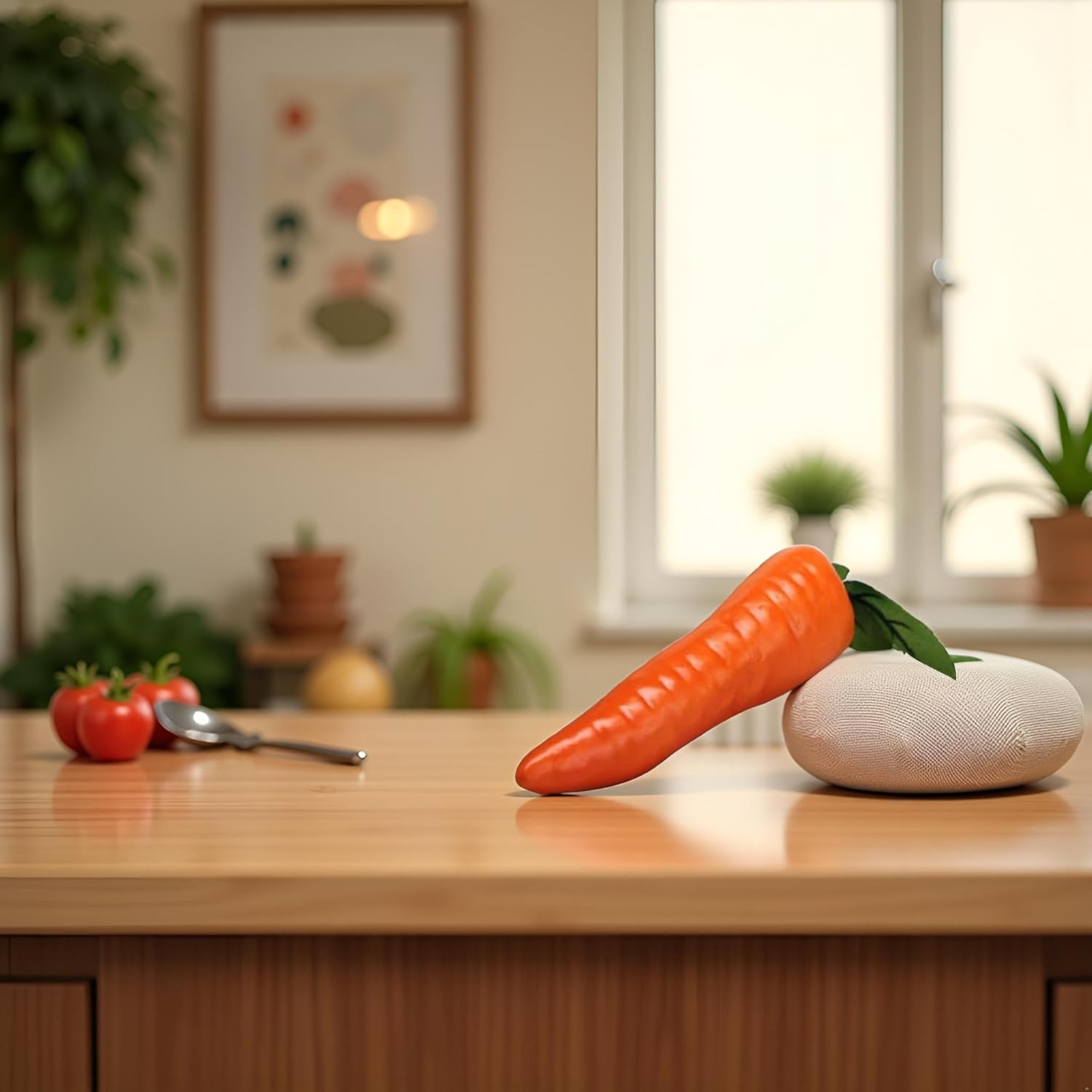 Sluswallow 1Pc Orange Artificial Carrot Home Decor