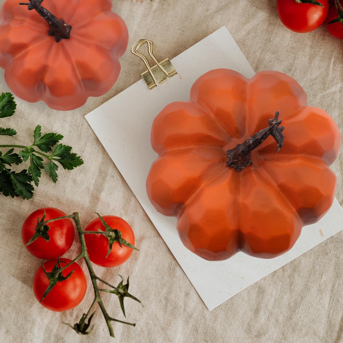 Meiwlong Realistic Artificial Pumpkins Fall Decor Set