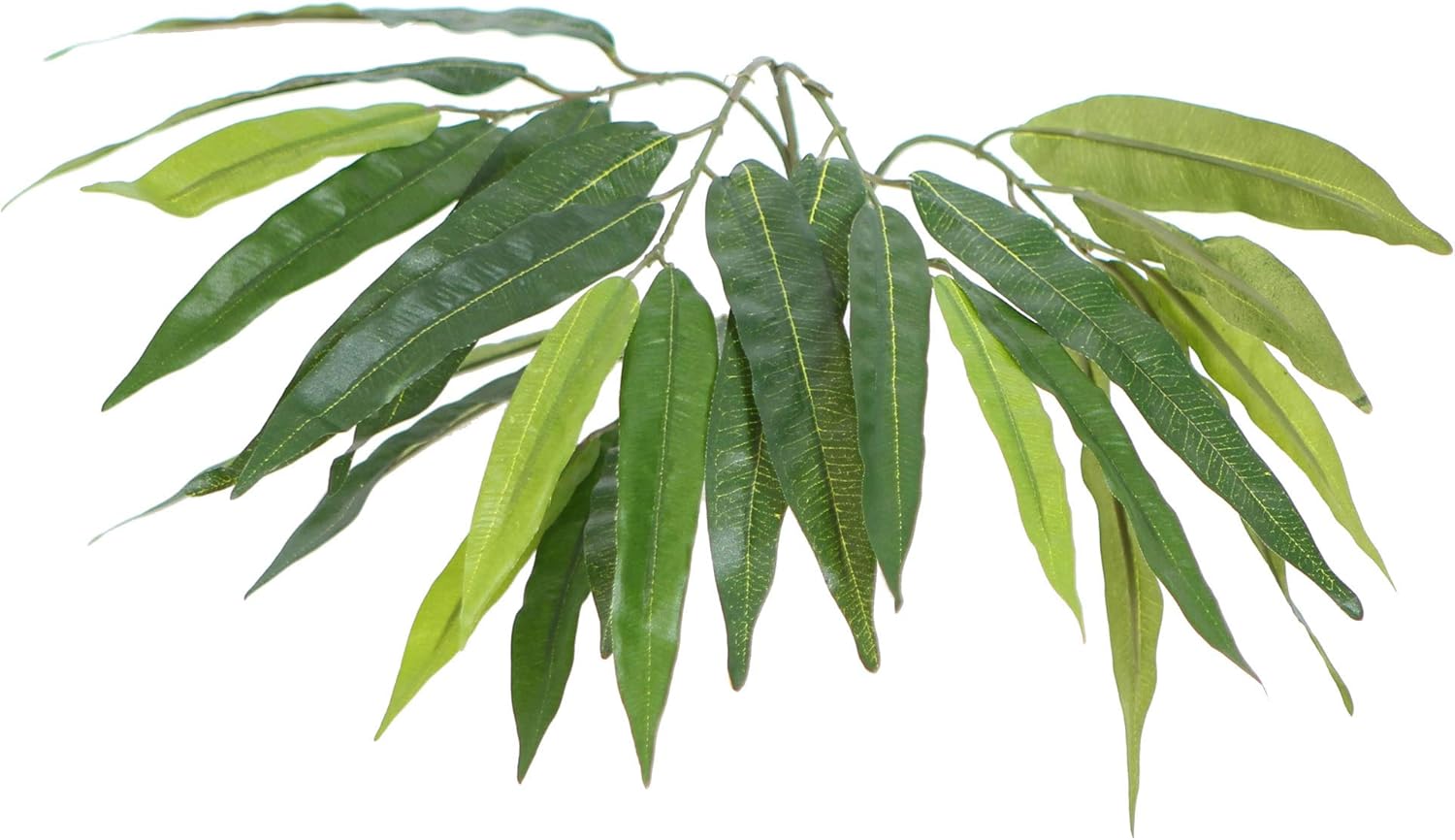 Vickerman 4 Foot Indoor Artificial Mango Bush with Rattan Container