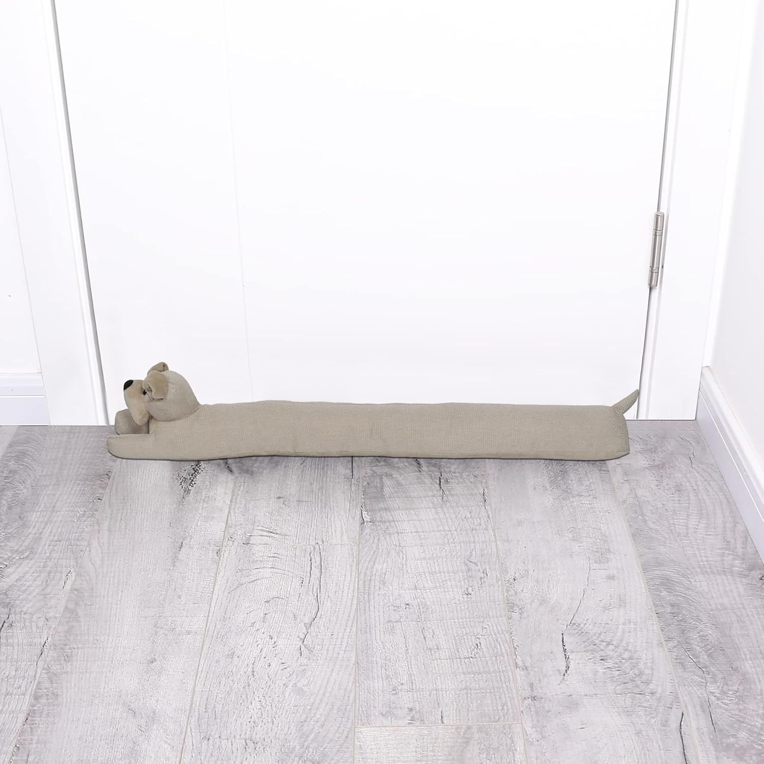 Adorable Dog Draft Stopper 35 Inch Oat Biscuit