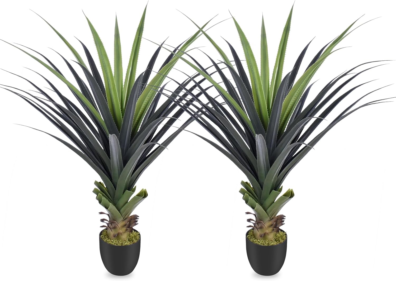 4ft Artificial Spiked Agave Plant Set of 2