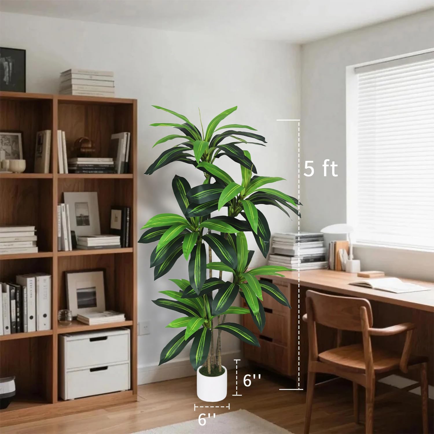 Gaoqisi Artificial Dracaena Tree 5FT Decor