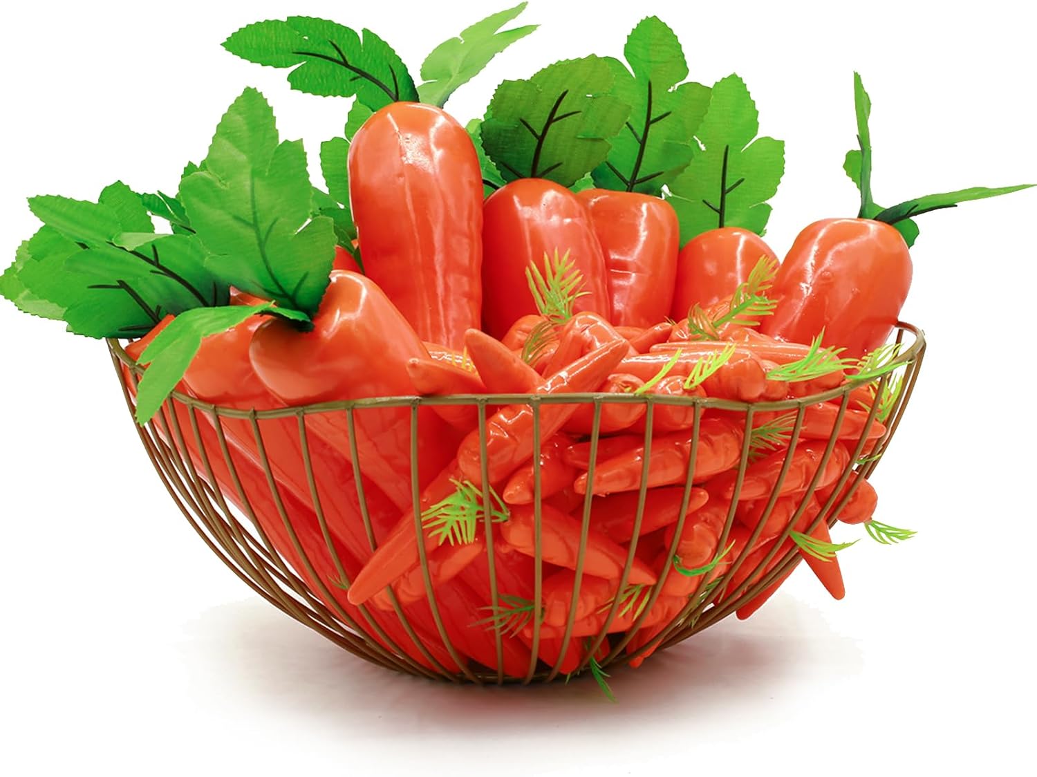 40pcs Fake Carrots Plastic Easter Decorations
