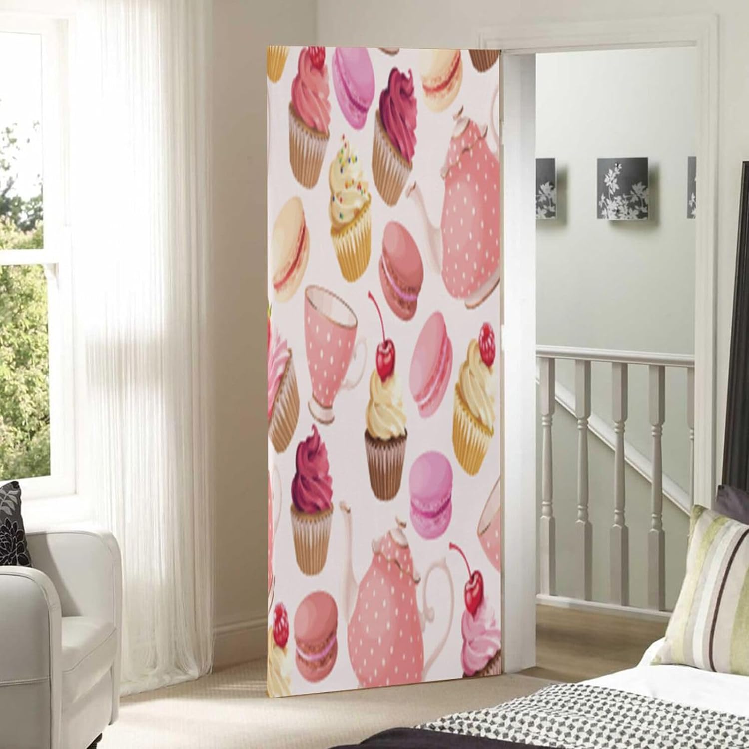 Susiyo Teaparty Pink Cake Halloween Door Cover