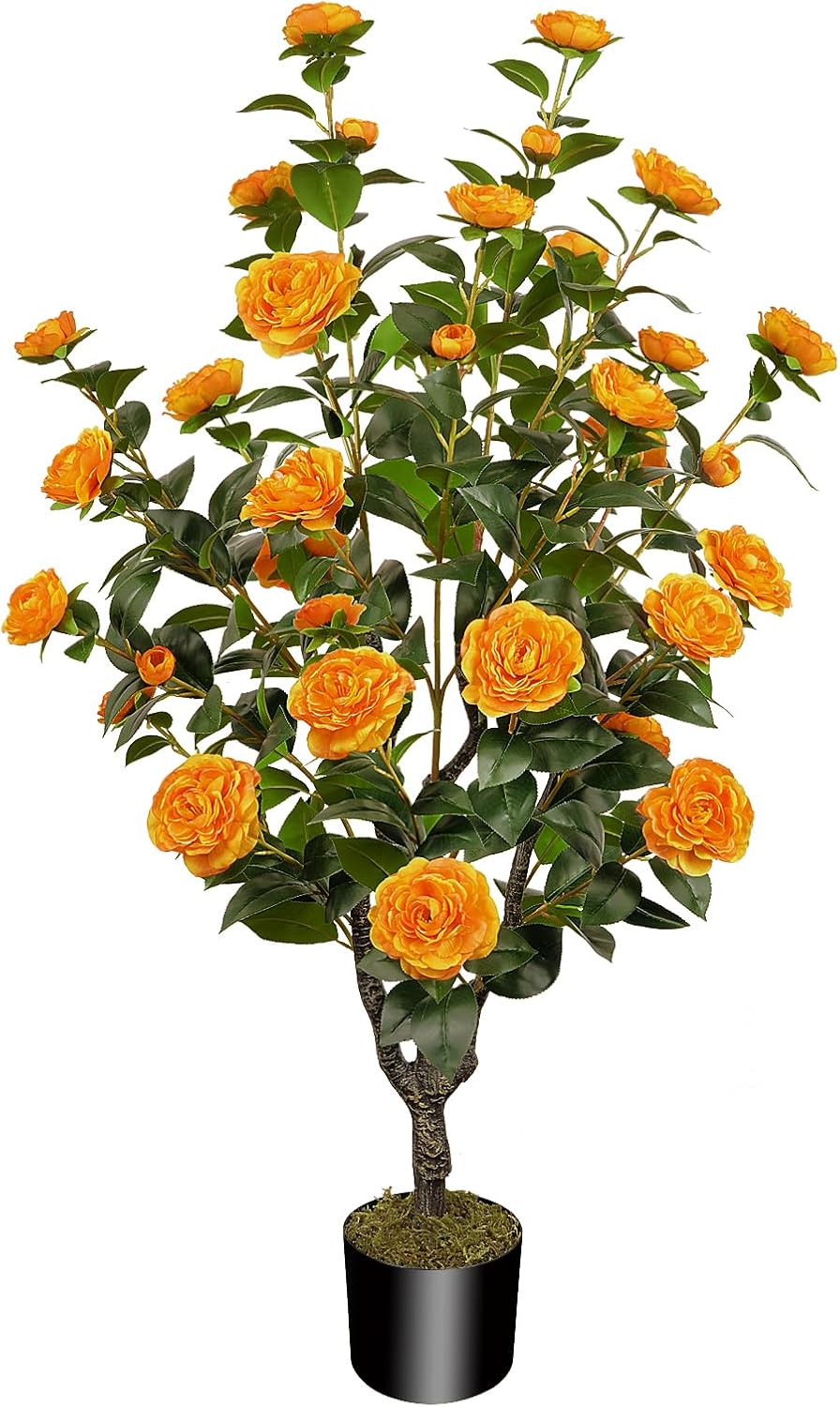 433 Inch Artificial Camellia Tree with Flowers