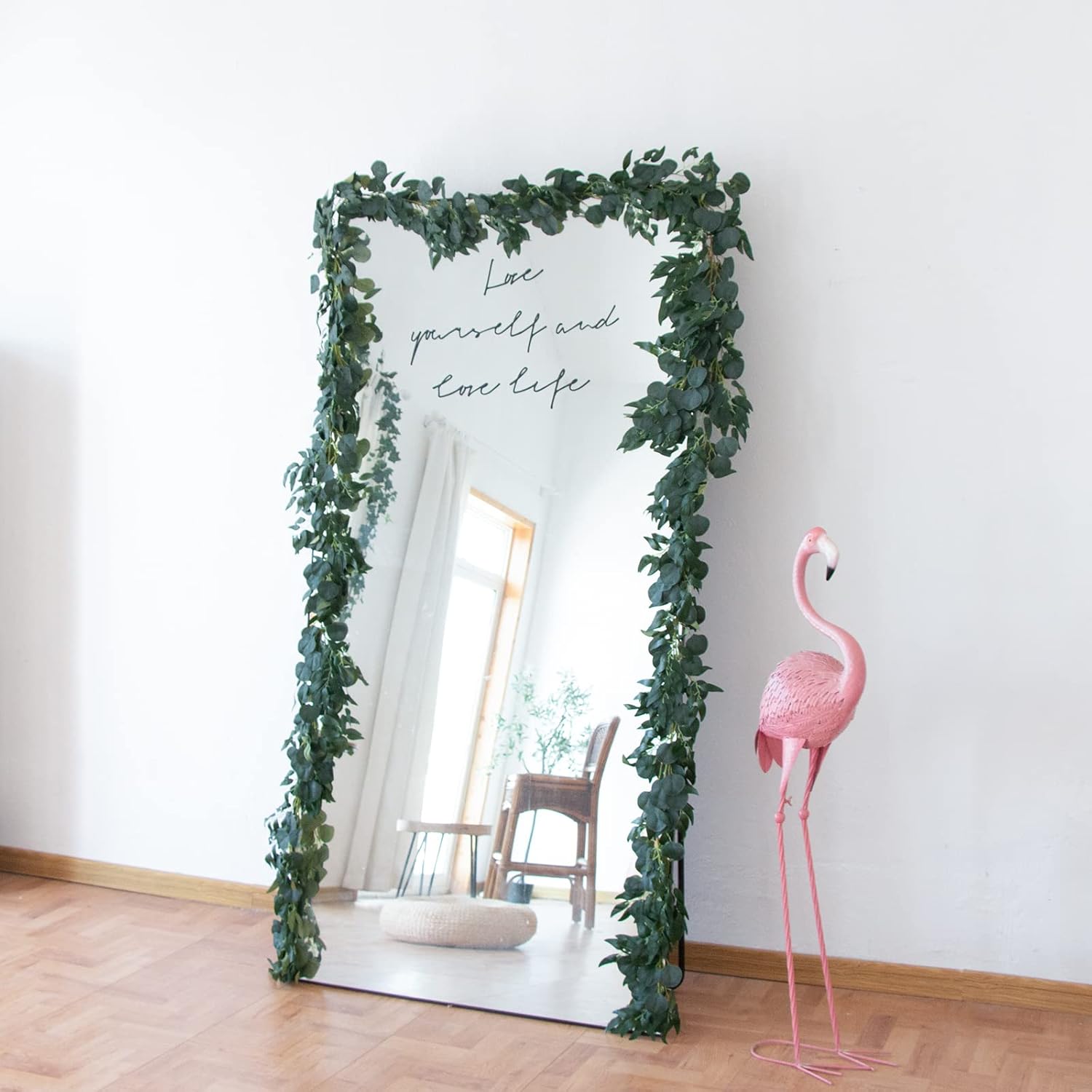 3Pcs Fake Eucalyptus Vines 65FT Silk Ivy Garland Artificial Plants