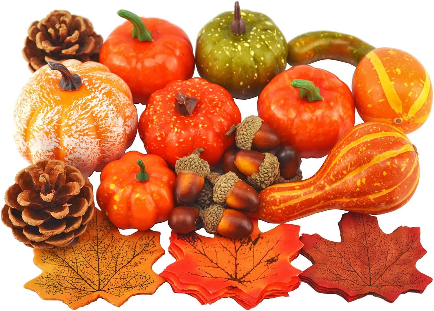 JEDFORE Artificial Vegetables for Fall Decor 50pcs Set