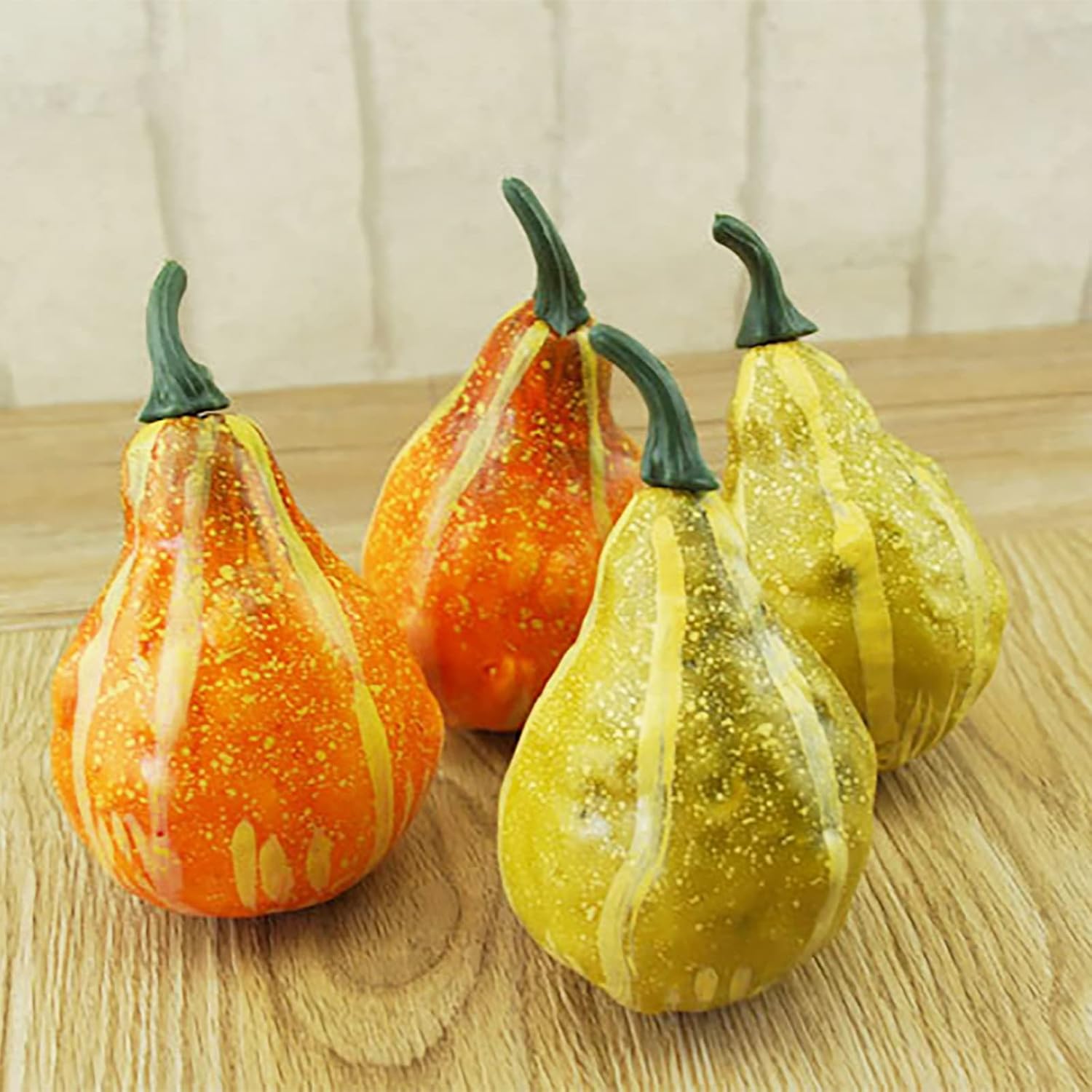 Firlar Artificial Pumpkins Gourds Set of 12 Fall Decor