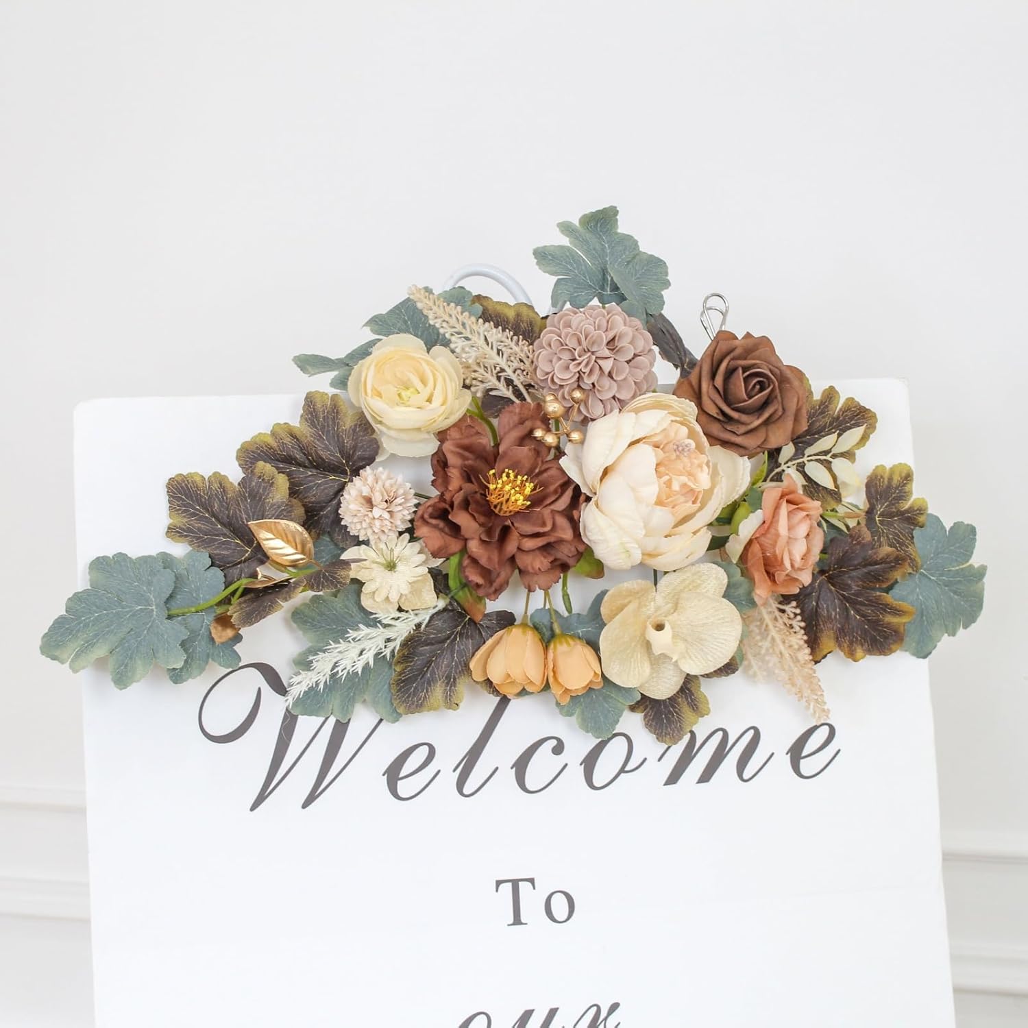 Faux Flowers Wedding Arch Set of 2 for Decorations