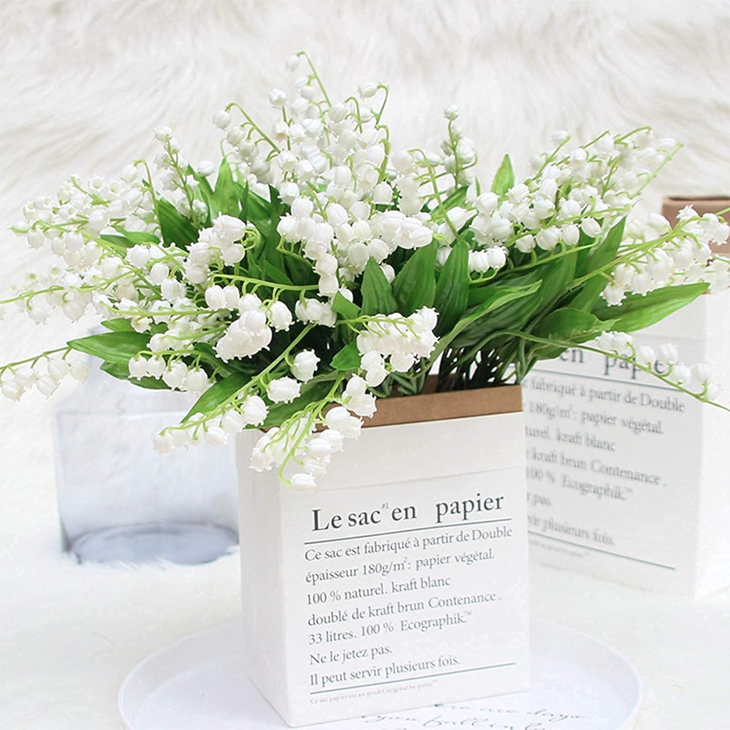 Tinsow 20 Pcs Artificial Lily of the Valley Flowers Bundle