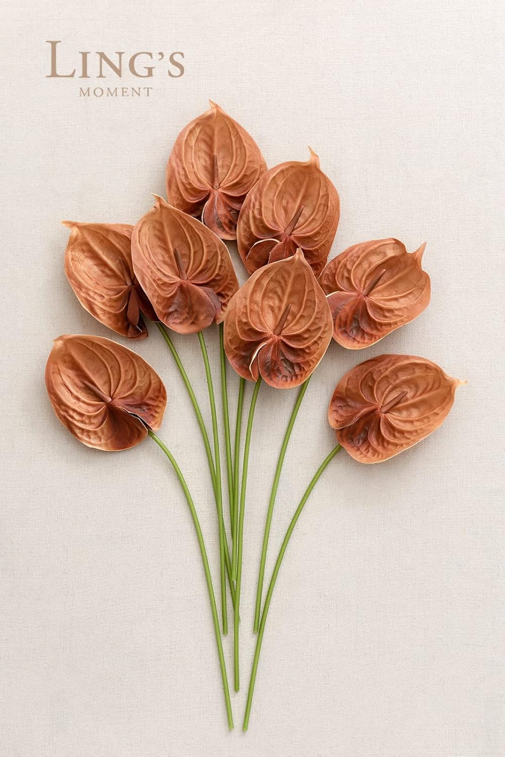 Lings Moment Artificial Anthurium Flowers 8pcs