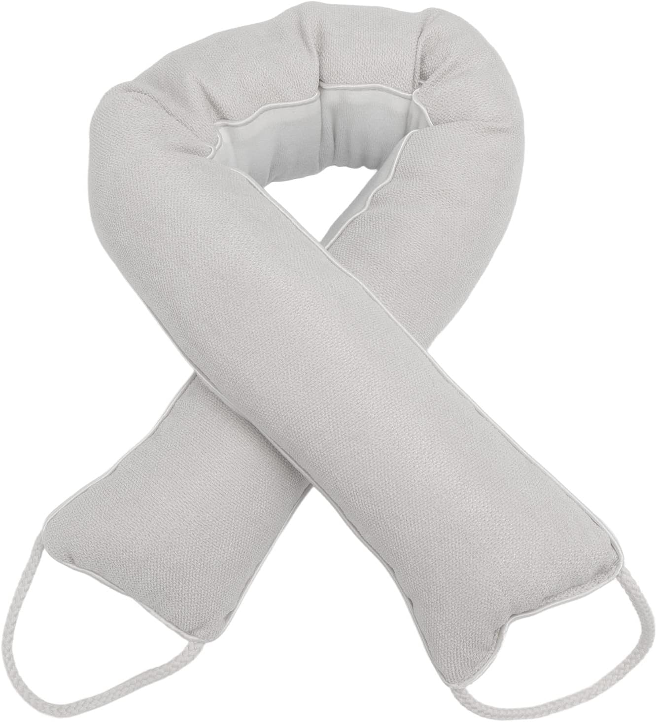 Jinlorion Door Snake Draft Stopper Soft Material Noise Blocking Washable Beige