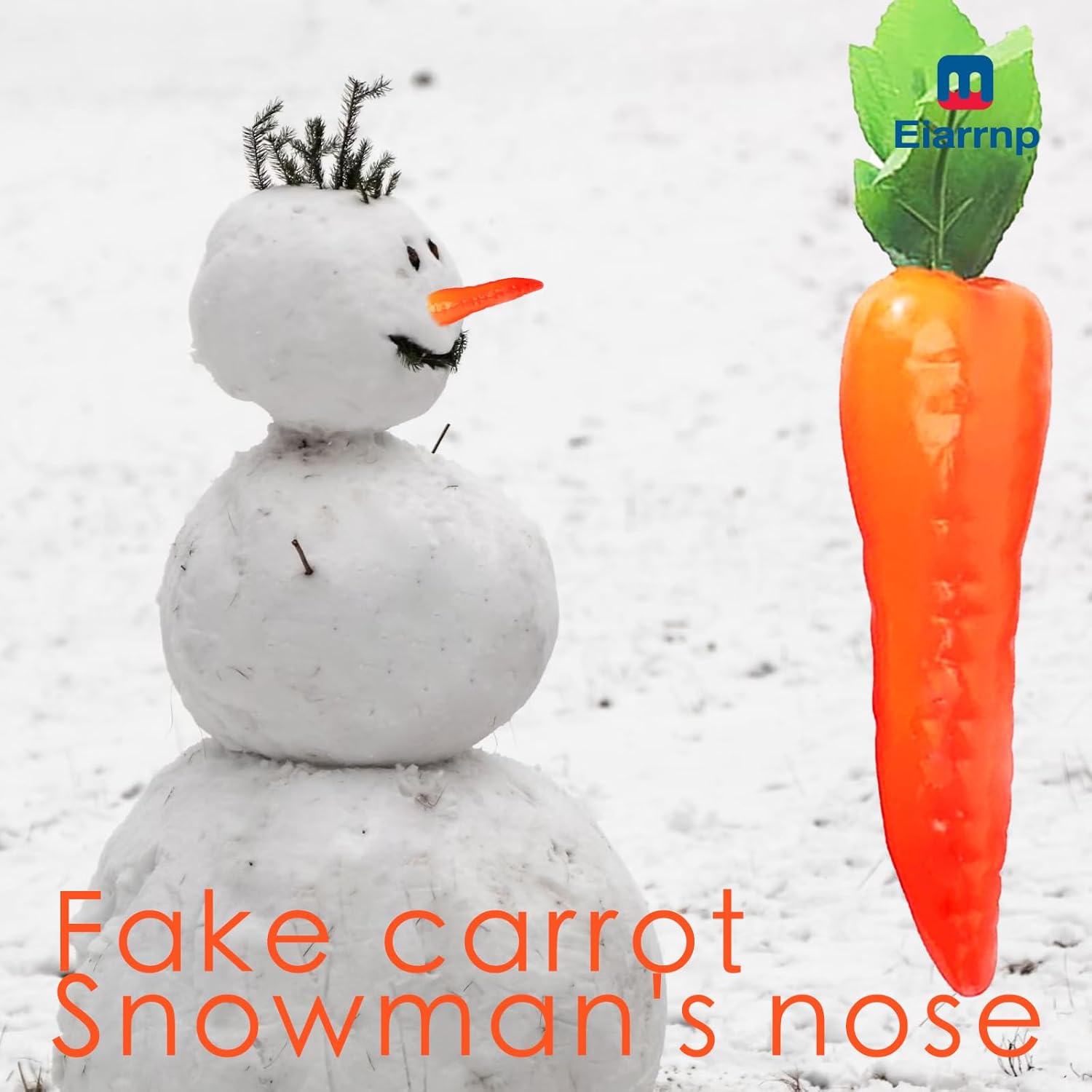 4 Pcs Artificial Carrots for Home Kitchen Decor