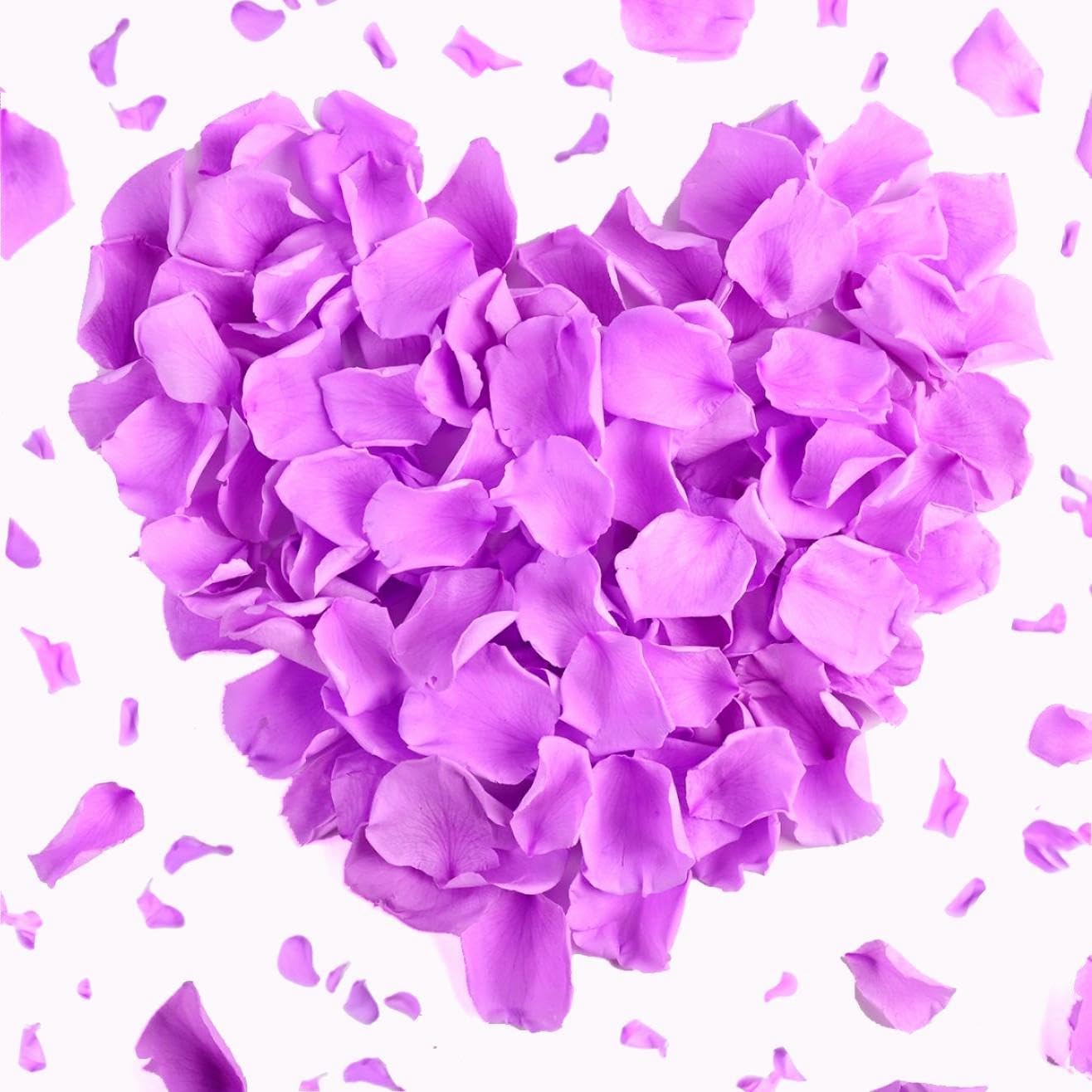 180 PCS Real Purple Rose Petals Wedding Decor