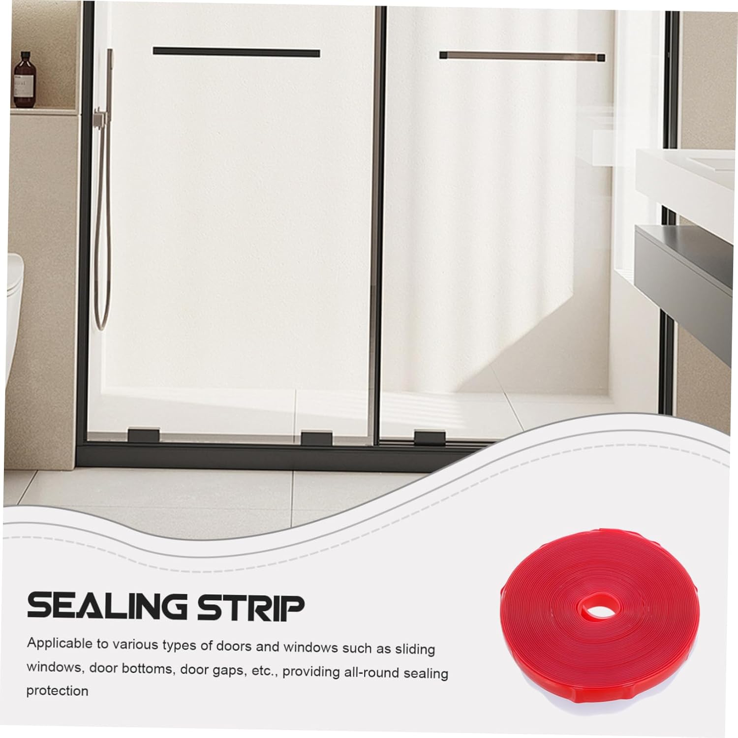 Veemoon Door Bottom Weather Stripping Soundproofing Tape for Draft Stopper