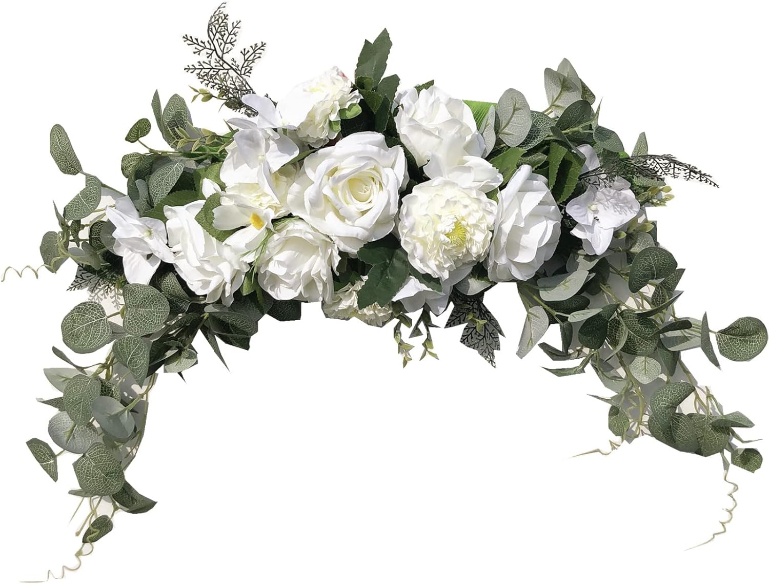 Handmade Wedding Arch Flowers with Rose and Eucalyptus