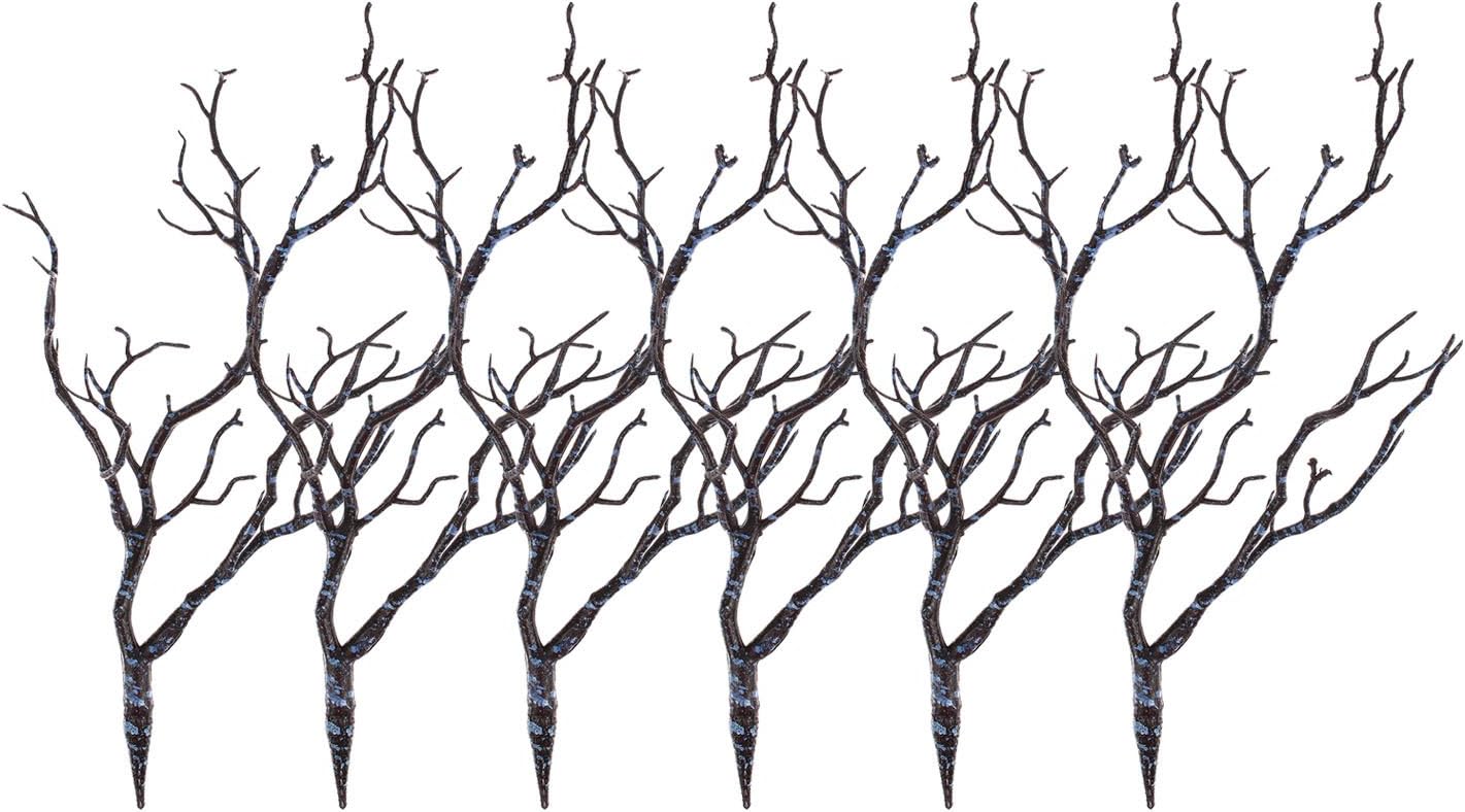 Artificial Flower Witch Antler Branch Blue 6 Inch