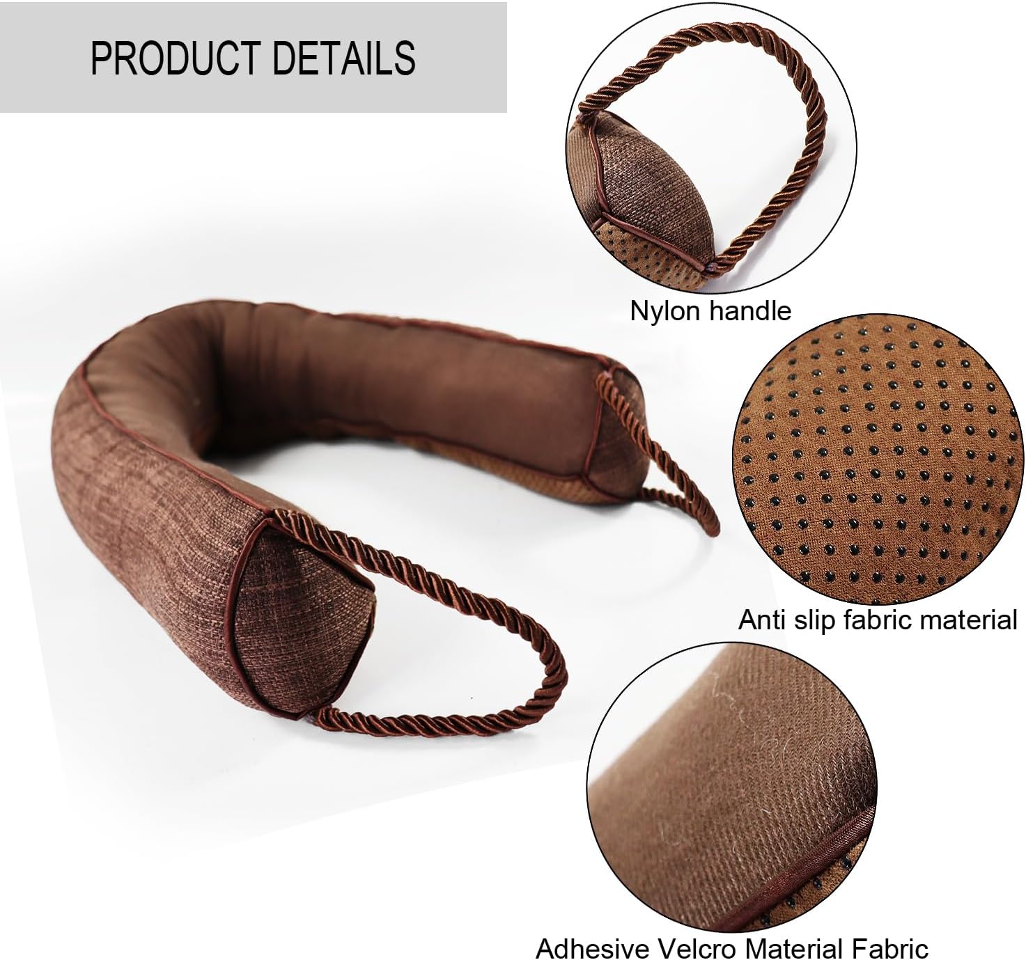 WiseTigris Door Draft Stopper Brown 36 Inch