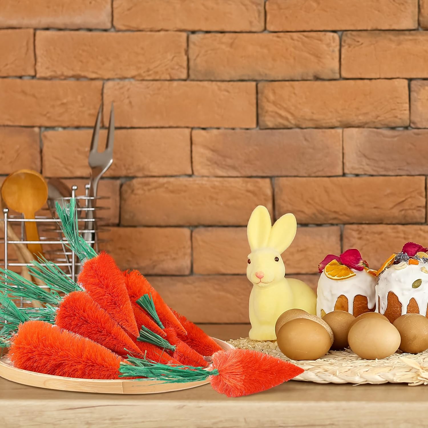12 Pcs Multisize Artificial Carrots Easter Decor