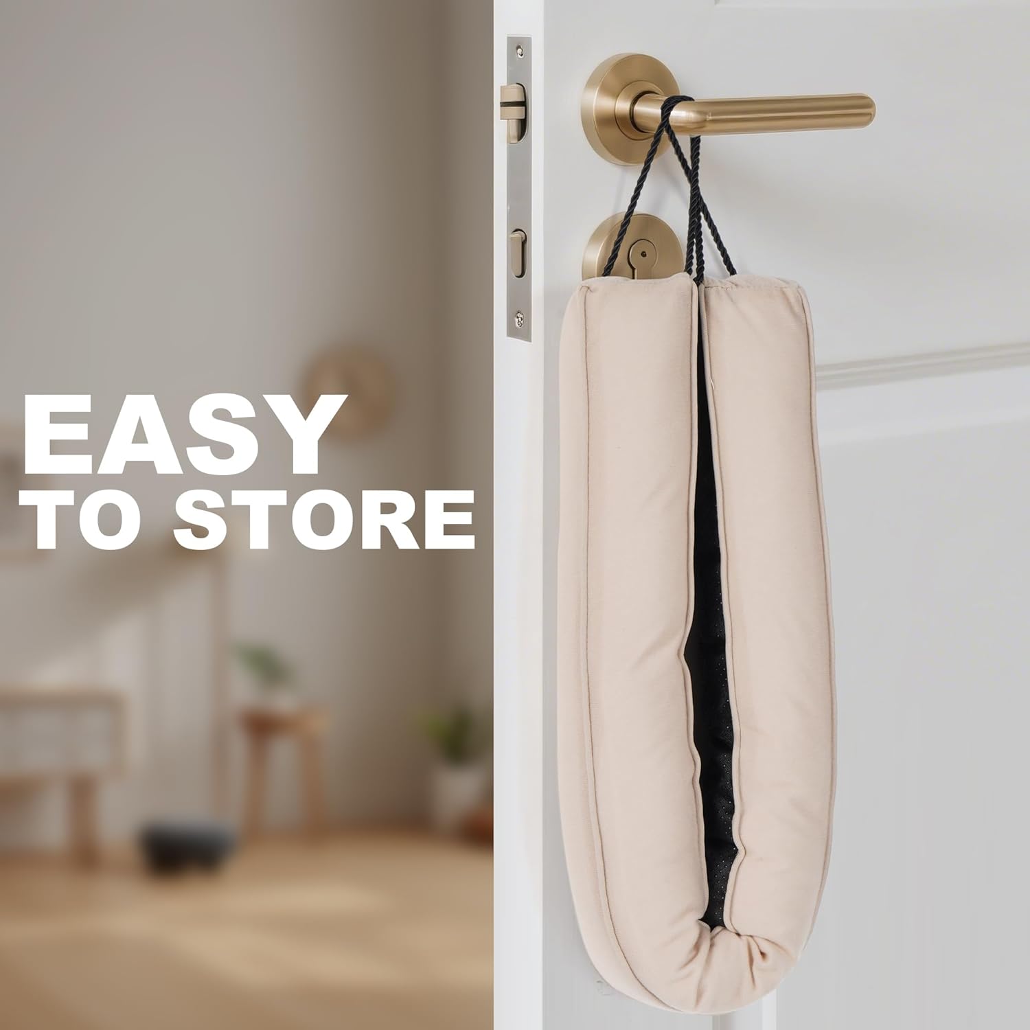 UUYUUY Door Draft Stopper Triangular Weighted Gap Filler