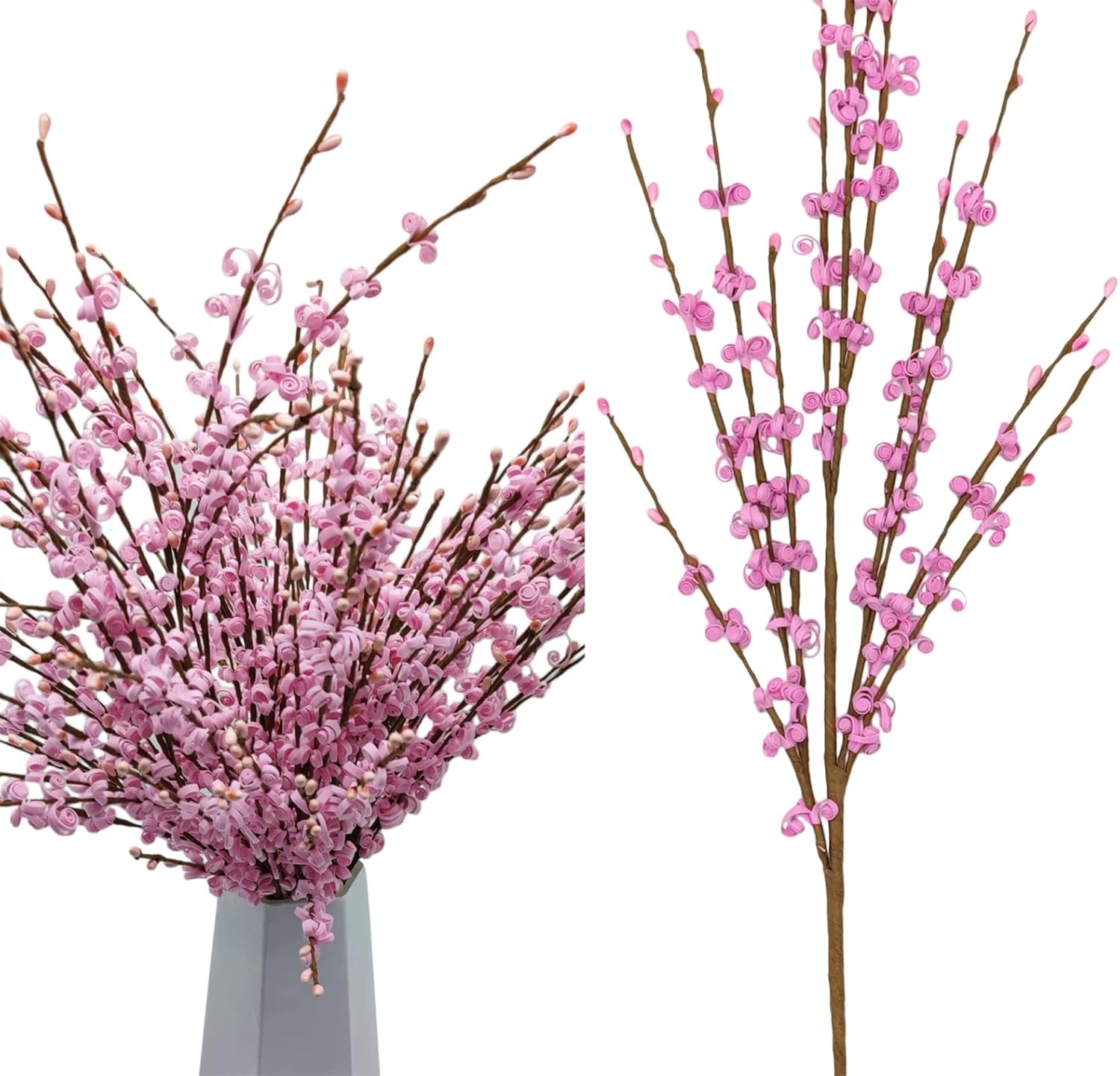 5 Pcs 299 Inch Artificial Pink Jasmine Flowers