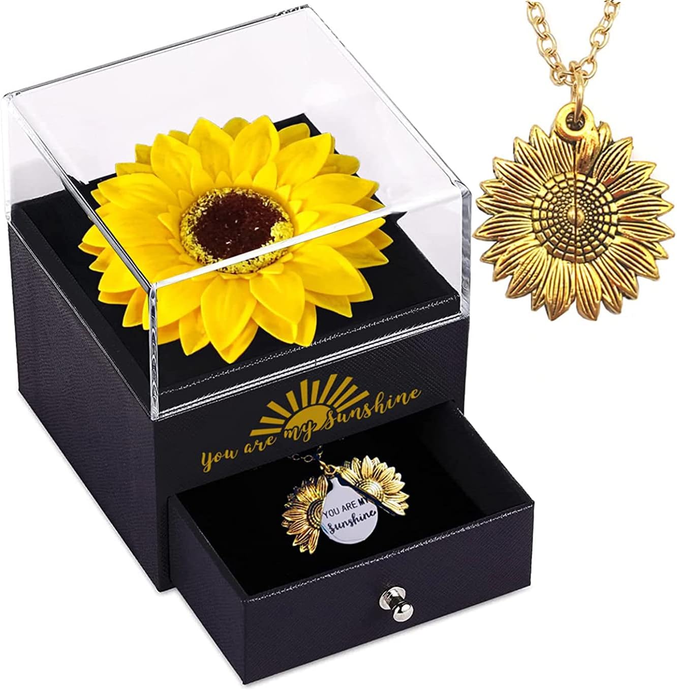 You Are My Sunshine Necklace Gift Box