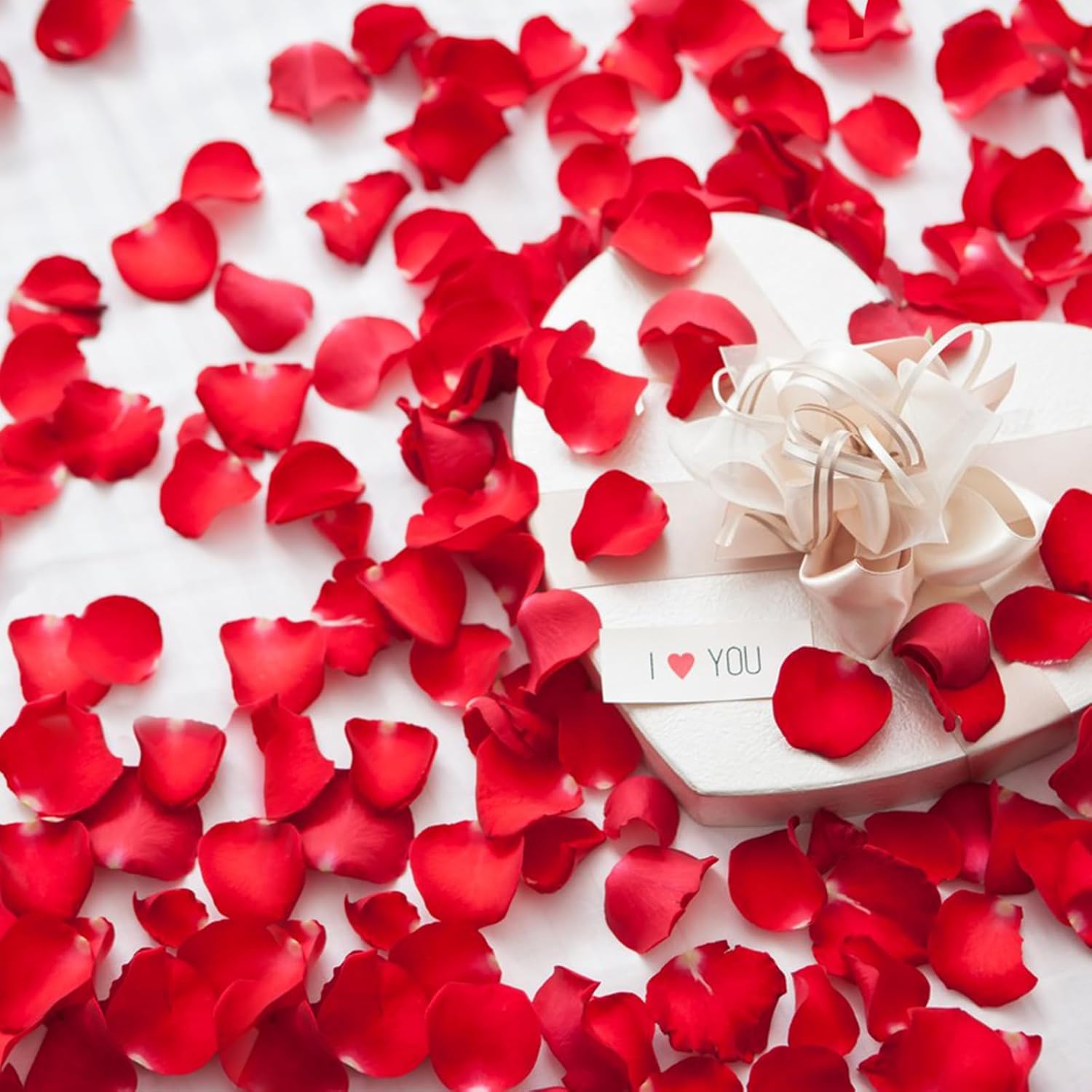 240PCS Real Red Rose Petals Confetti for Weddings and Celebrations