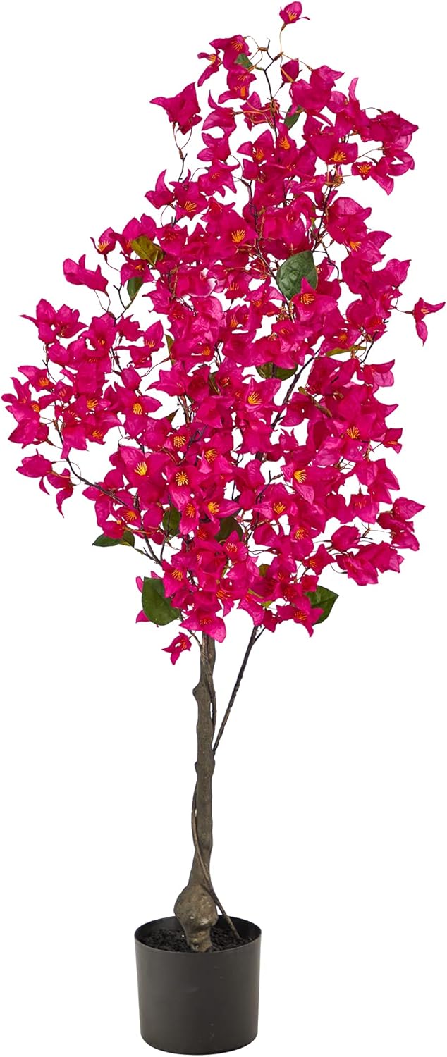 Nearly Natural 4ft Bougainvillea Artificial Tree Pink