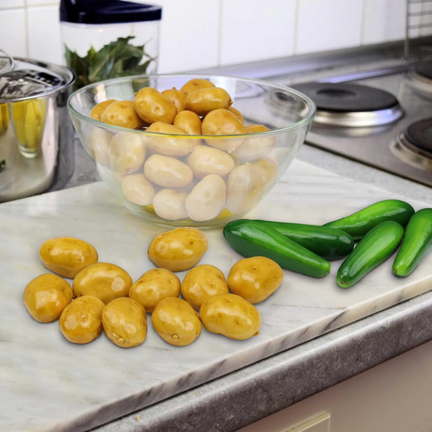 Woration 30pcs Fake Mini Vegetable Artificial Potatoes Decor