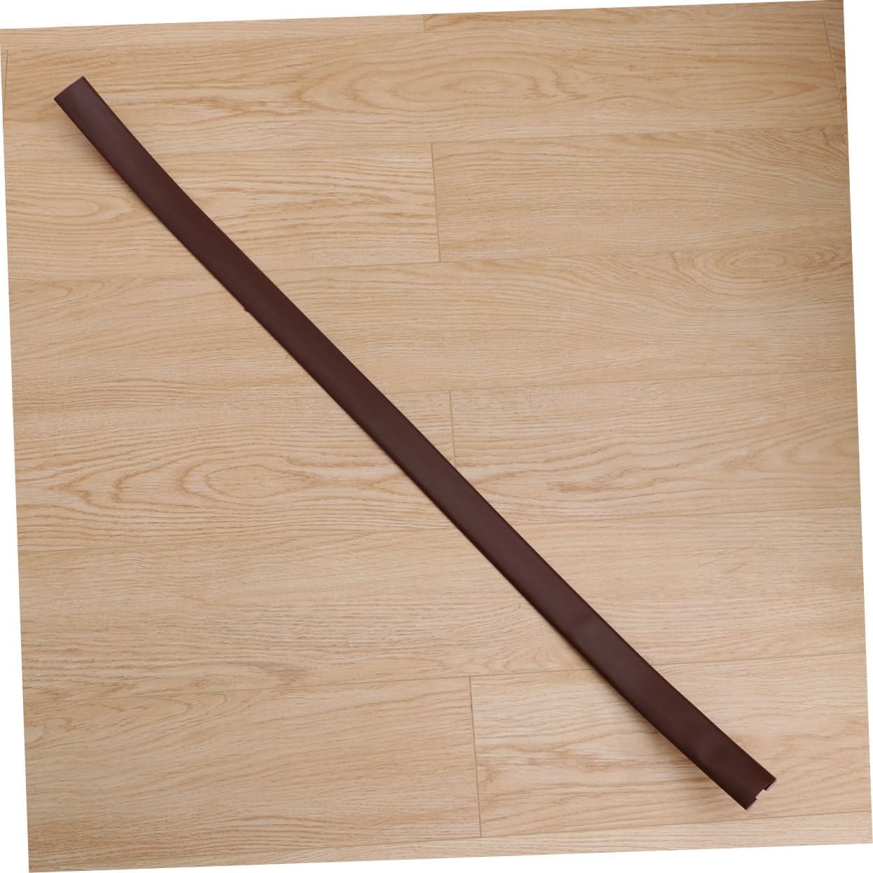 HOMSFOU Door Draft Stopper Seal Strip Brown Adjustable Weatherproof Sound Insulation