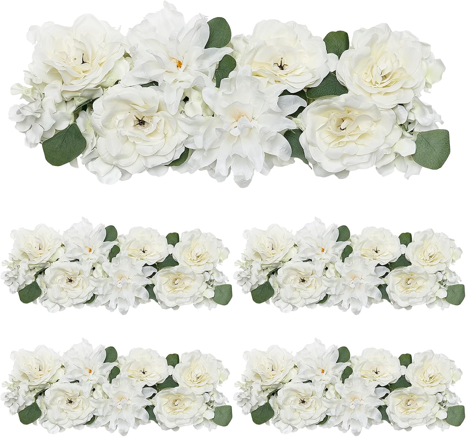 Wedding Arch Decorations Pack of 4 Artificial Flowers White