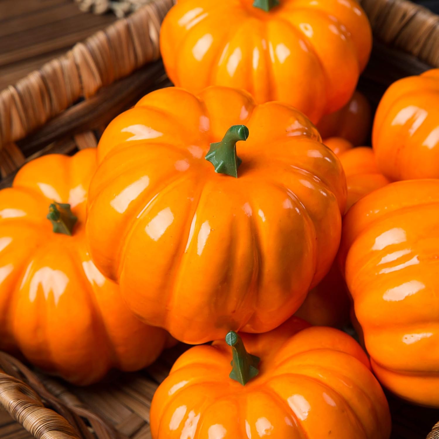 Ogrmar 12 Pack Assorted Artificial Pumpkins