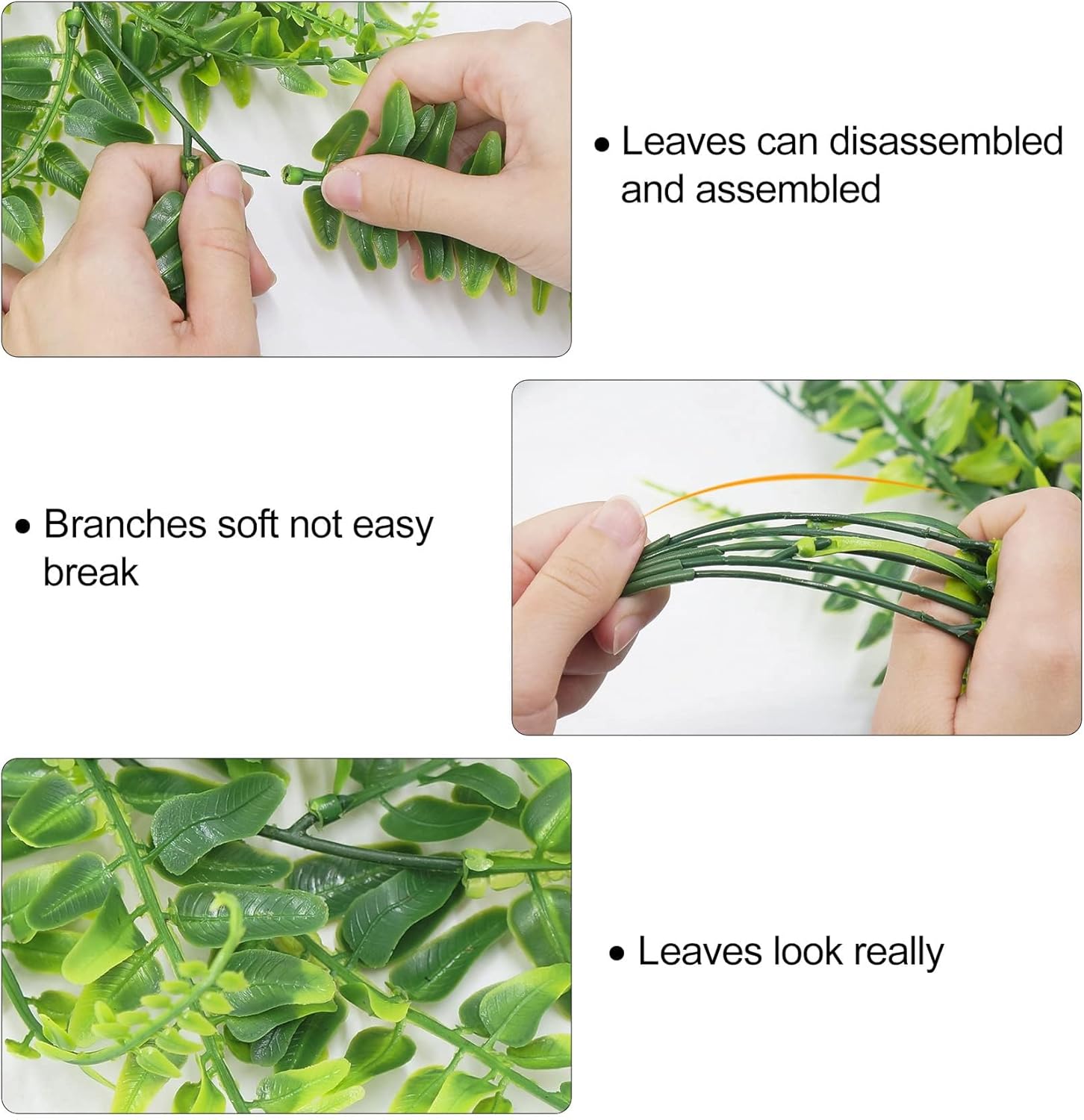 Huryfox Artificial Hanging Plants Fern Vine